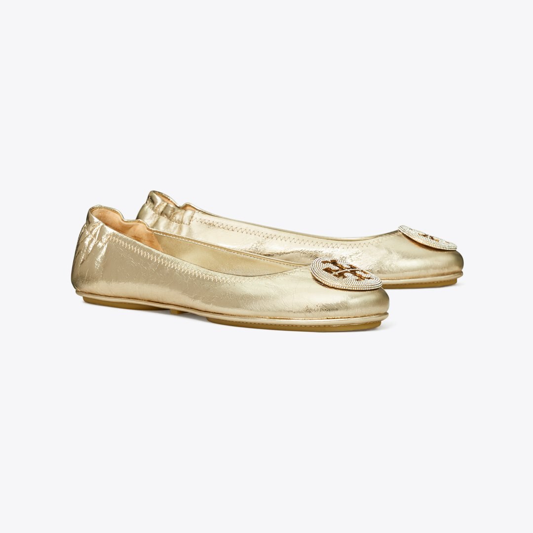 Tory Burch Minnie Travel Ballet SPARK GOLD / SPARK GOLD