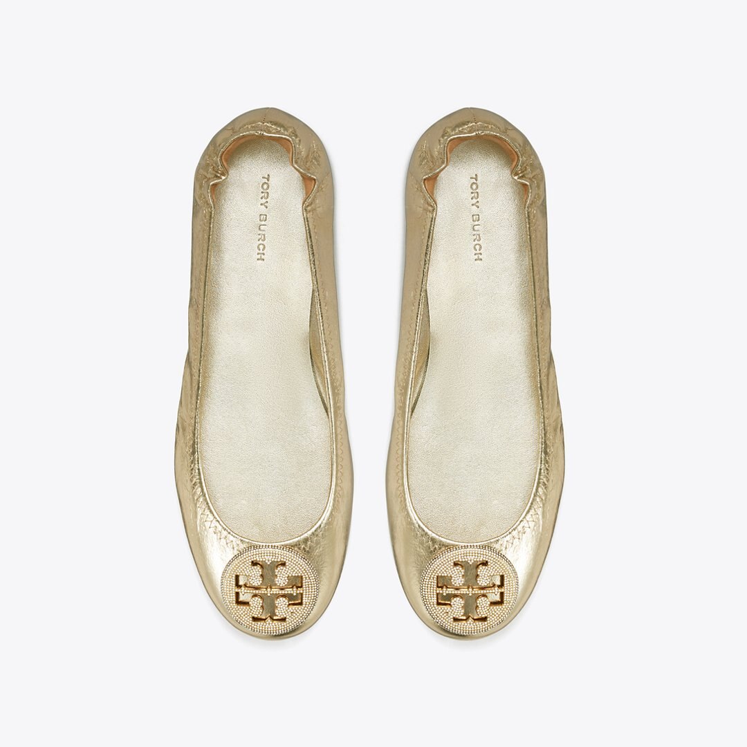 Tory Burch Minnie Travel Ballet SPARK GOLD / SPARK GOLD