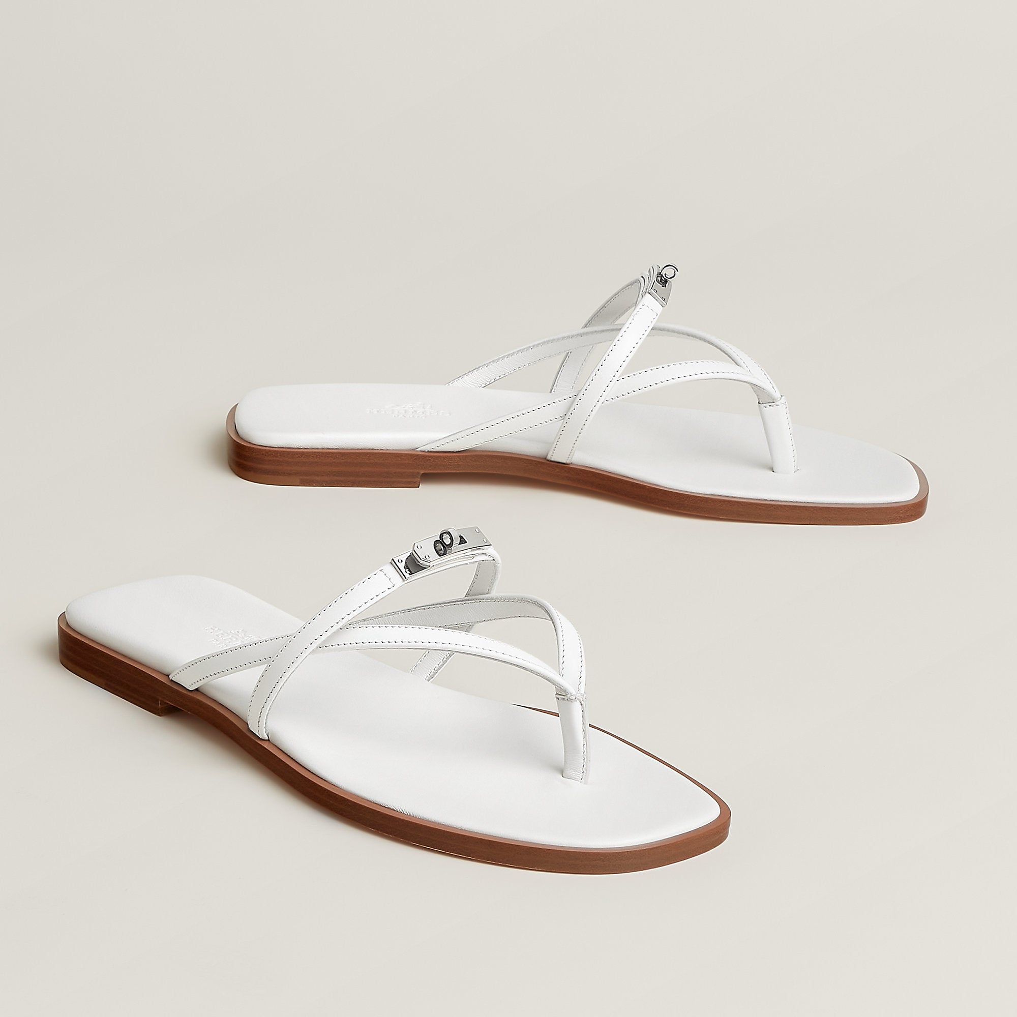 Hermes Miss Sandal Blanc