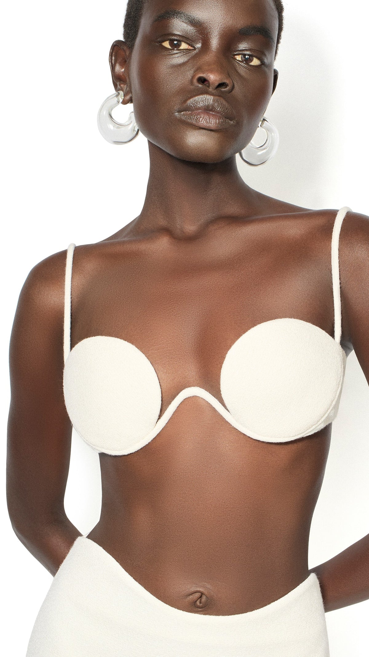 Alaïa Wool Crepe Bralette