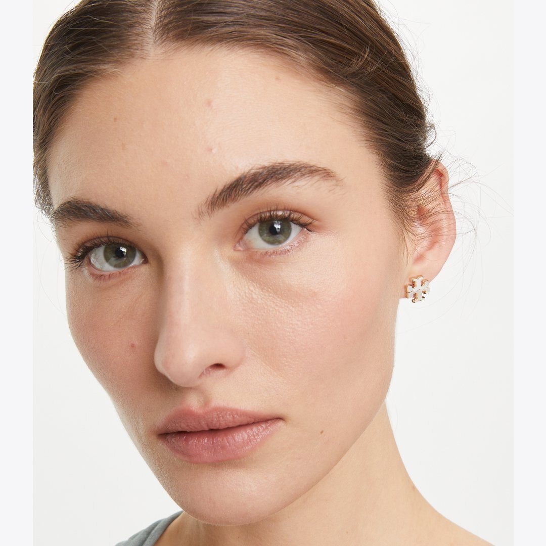 Tory Burch Moondance Stud Earrings Tory Gold / Mother of Pearl