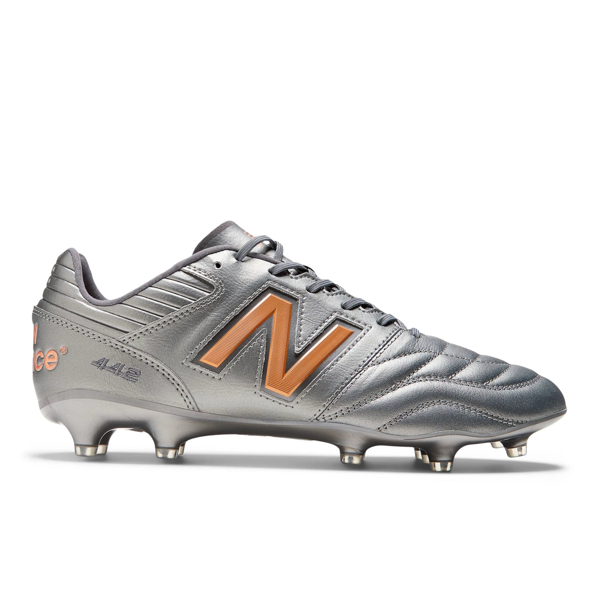 New Balance 442 V2 Pro FG Silver with Graphite and Copper