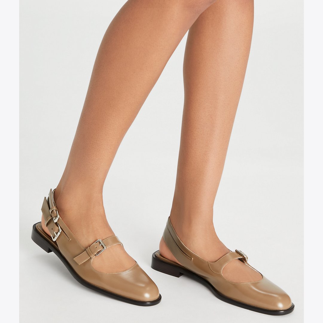 Tory Burch Multi-Buckle Mary Jane SOFT ACORN