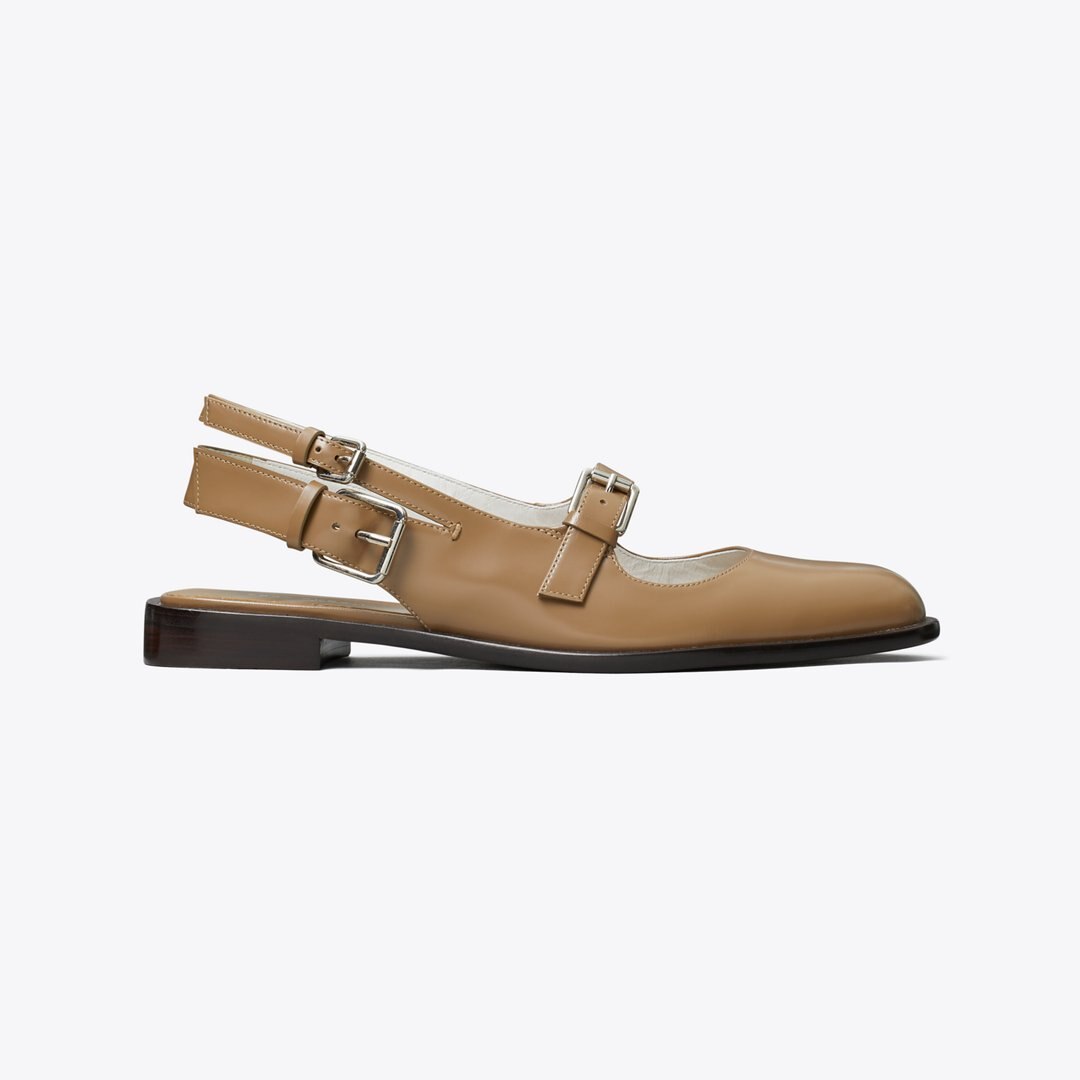 Tory Burch Multi-Buckle Mary Jane SOFT ACORN