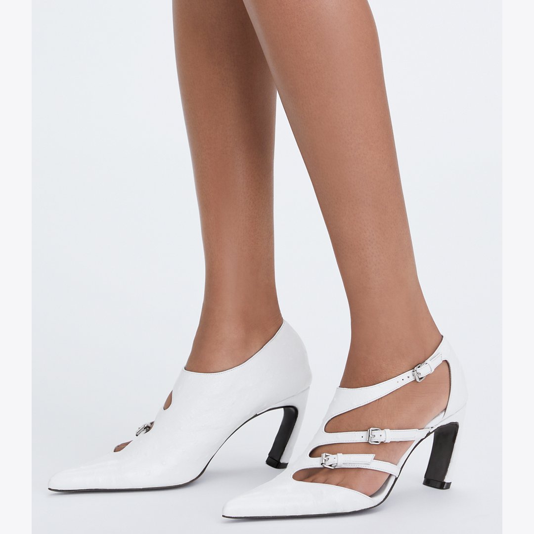 Tory Burch Multi-Buckle Pump TINTED BLUE