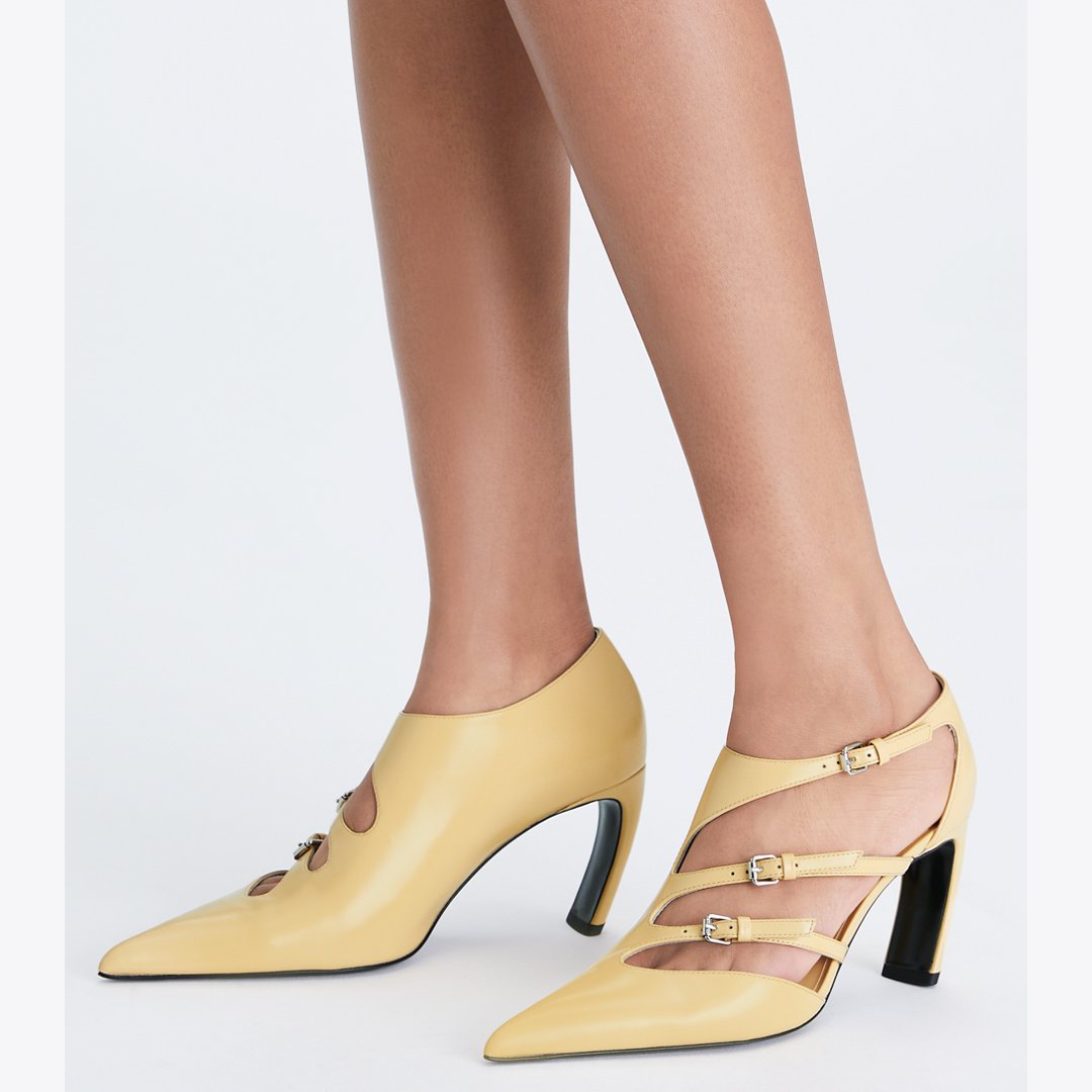 Tory Burch Multi-Buckle Pump SANDSCAPE
