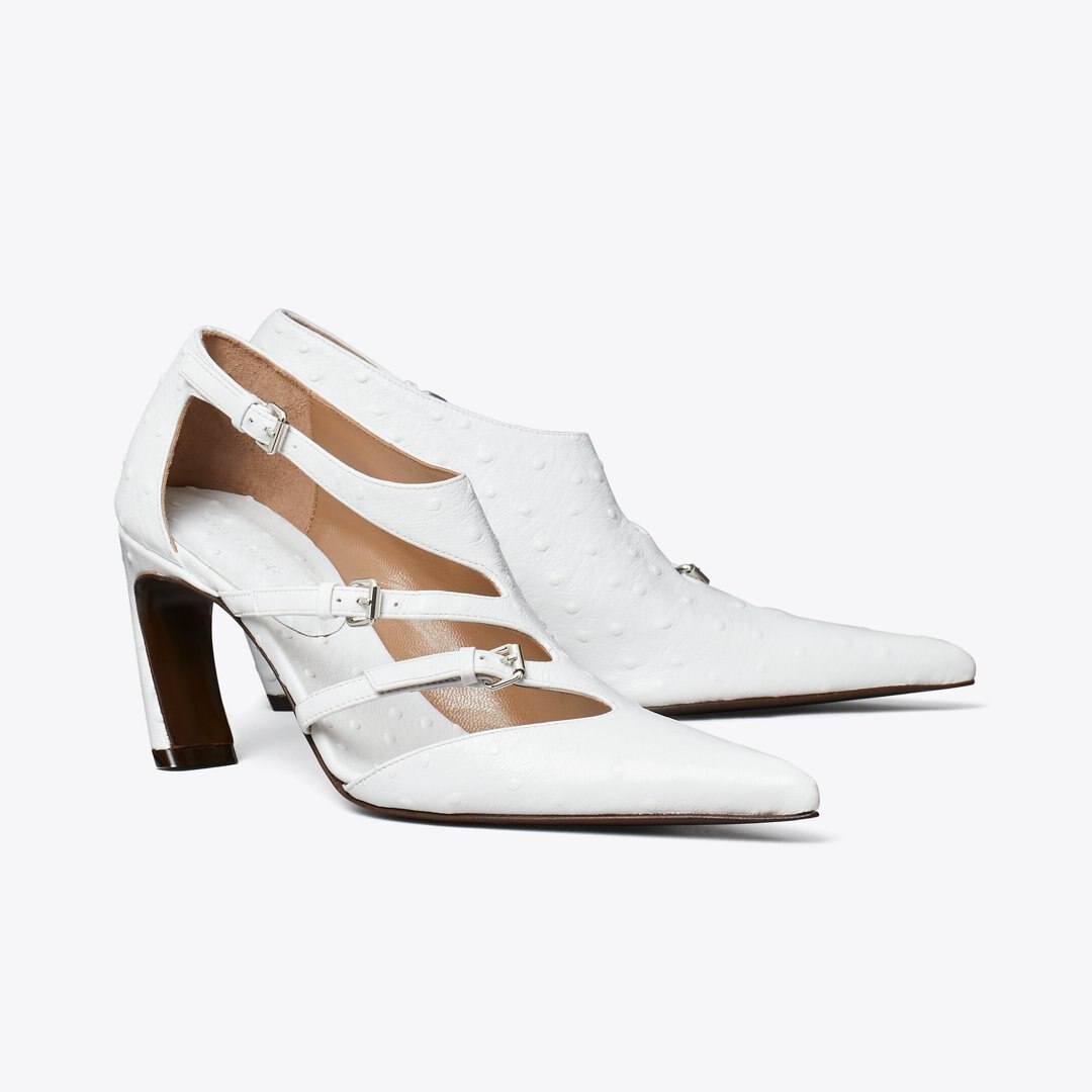Tory Burch Multi-Buckle Pump TINTED BLUE