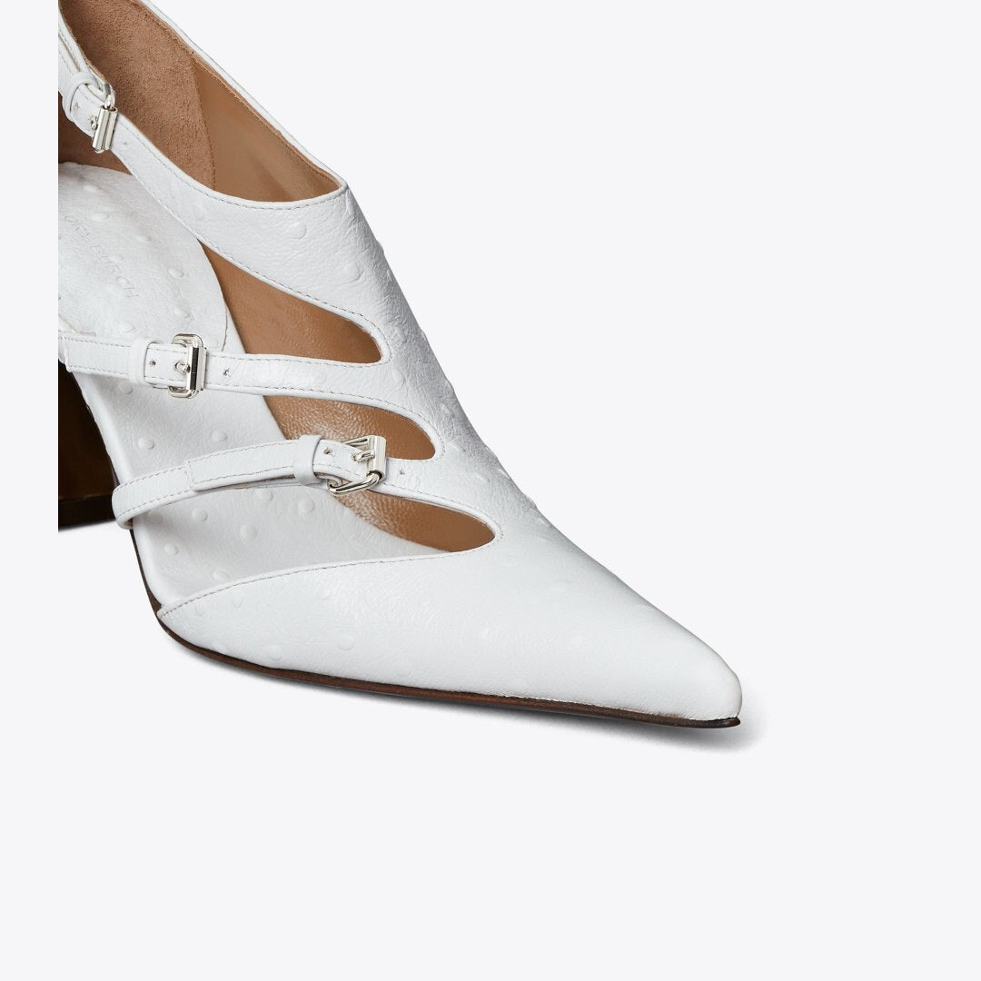 Tory Burch Multi-Buckle Pump TINTED BLUE