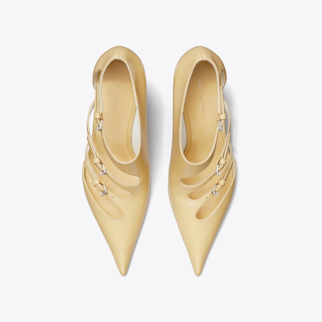 Tory Burch Multi-Buckle Pump SANDSCAPE