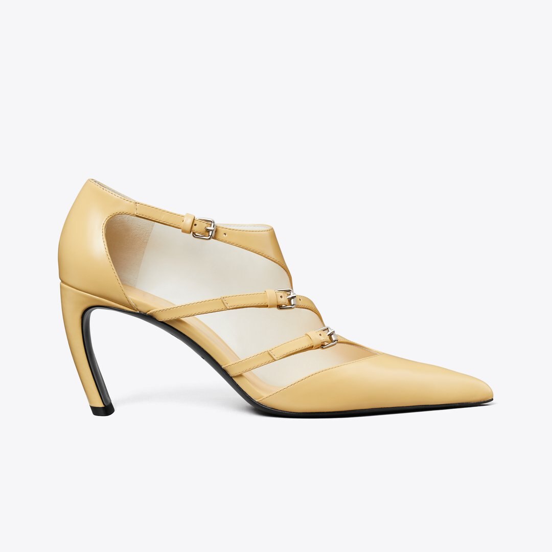 Tory Burch Multi-Buckle Pump SANDSCAPE