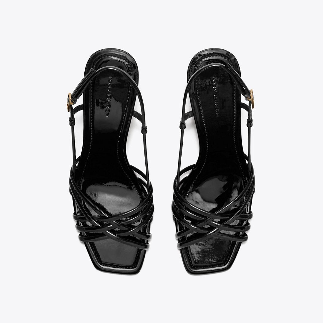 Tory Burch Multi-Strap Espadrille Wedge PERFECT BLACK / PERFECT BLACK