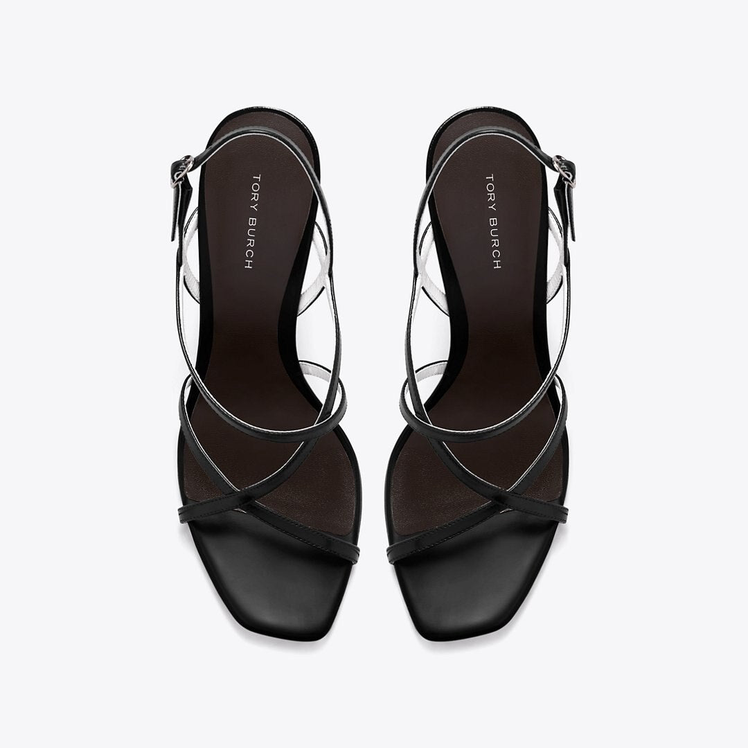 Tory Burch Multi-Strap Heeled Sandal PERFECT BLACK