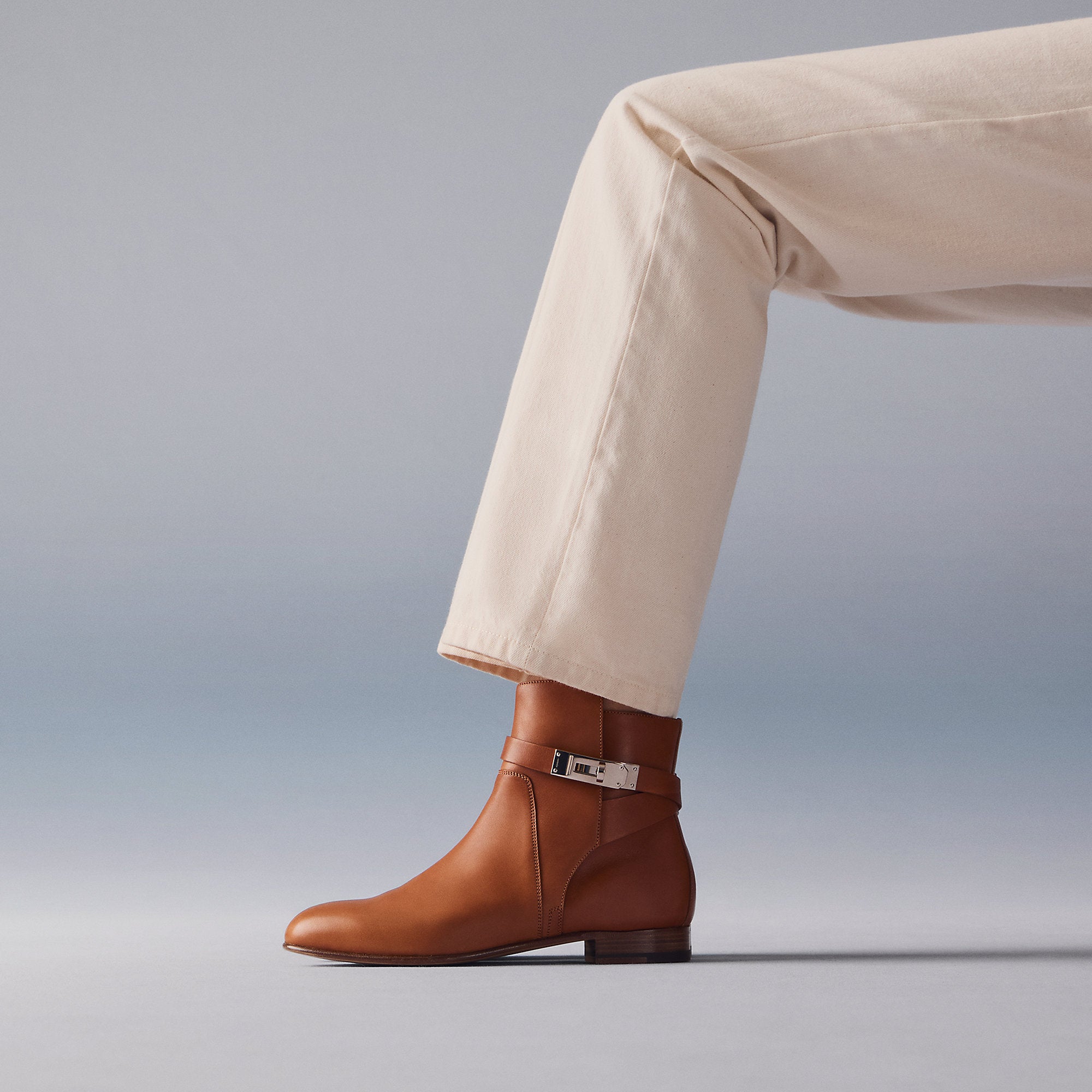 Hermes Neo Ankle Boot Naturel