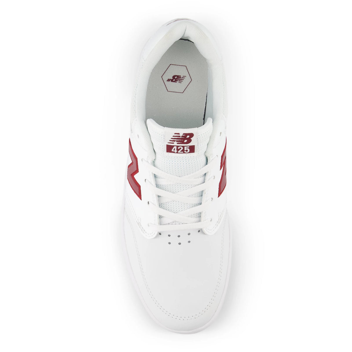 New Balance NB Numeric 425 White with Nb Burgundy
