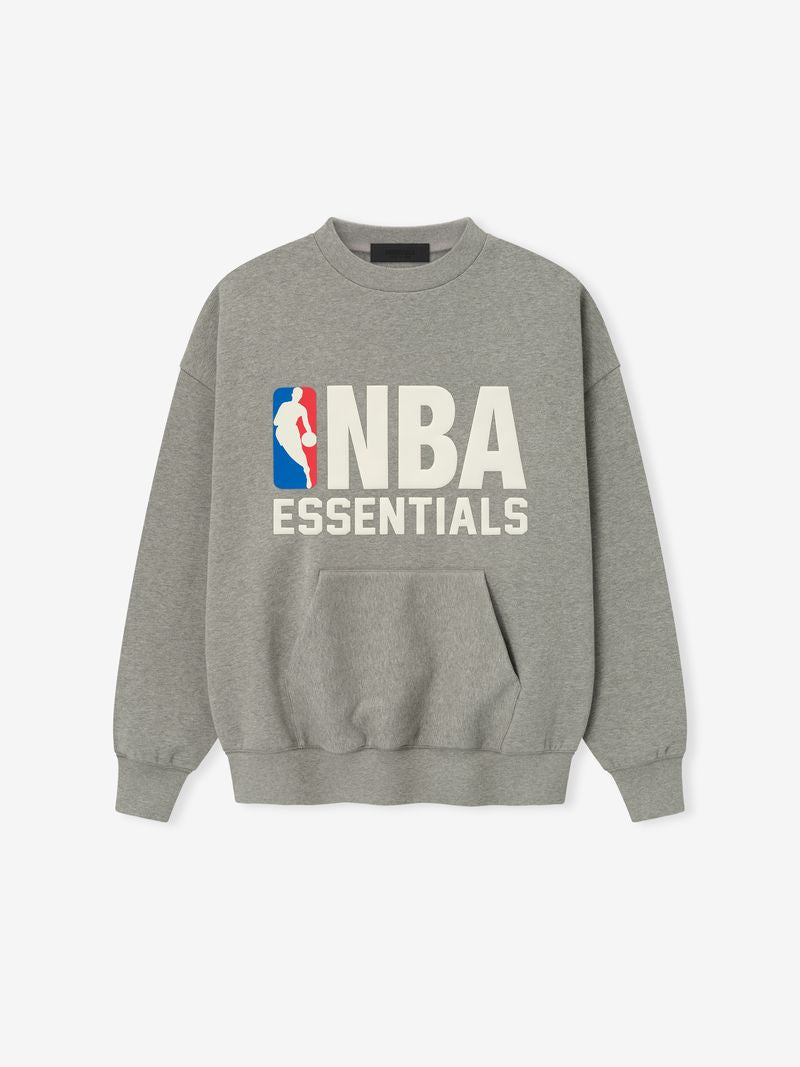 Essentials Nba Sport Crewneck Concrete Heather