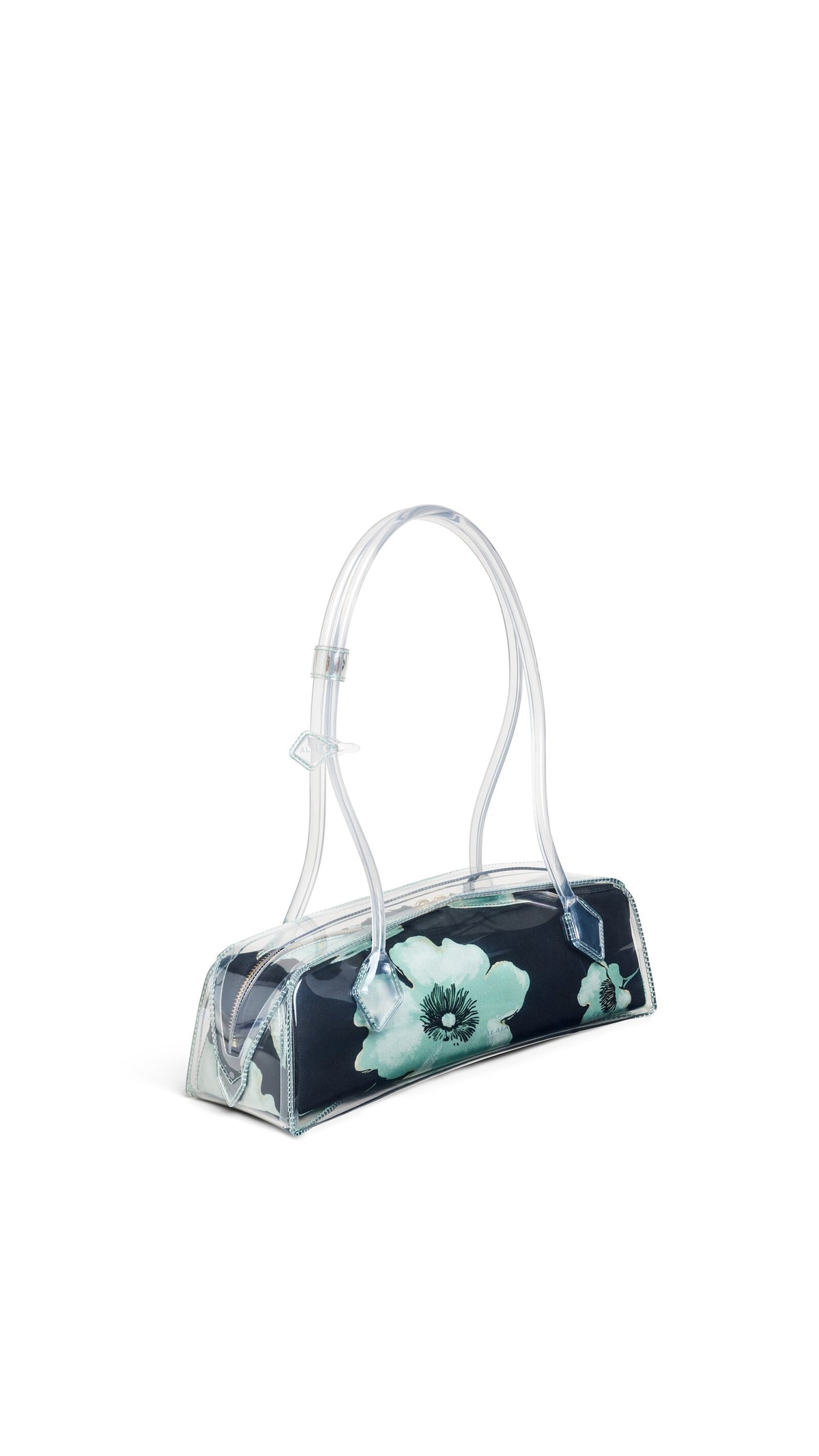 Alaïa Le Teckel Medium Bag In Polyurethane And Flower Print