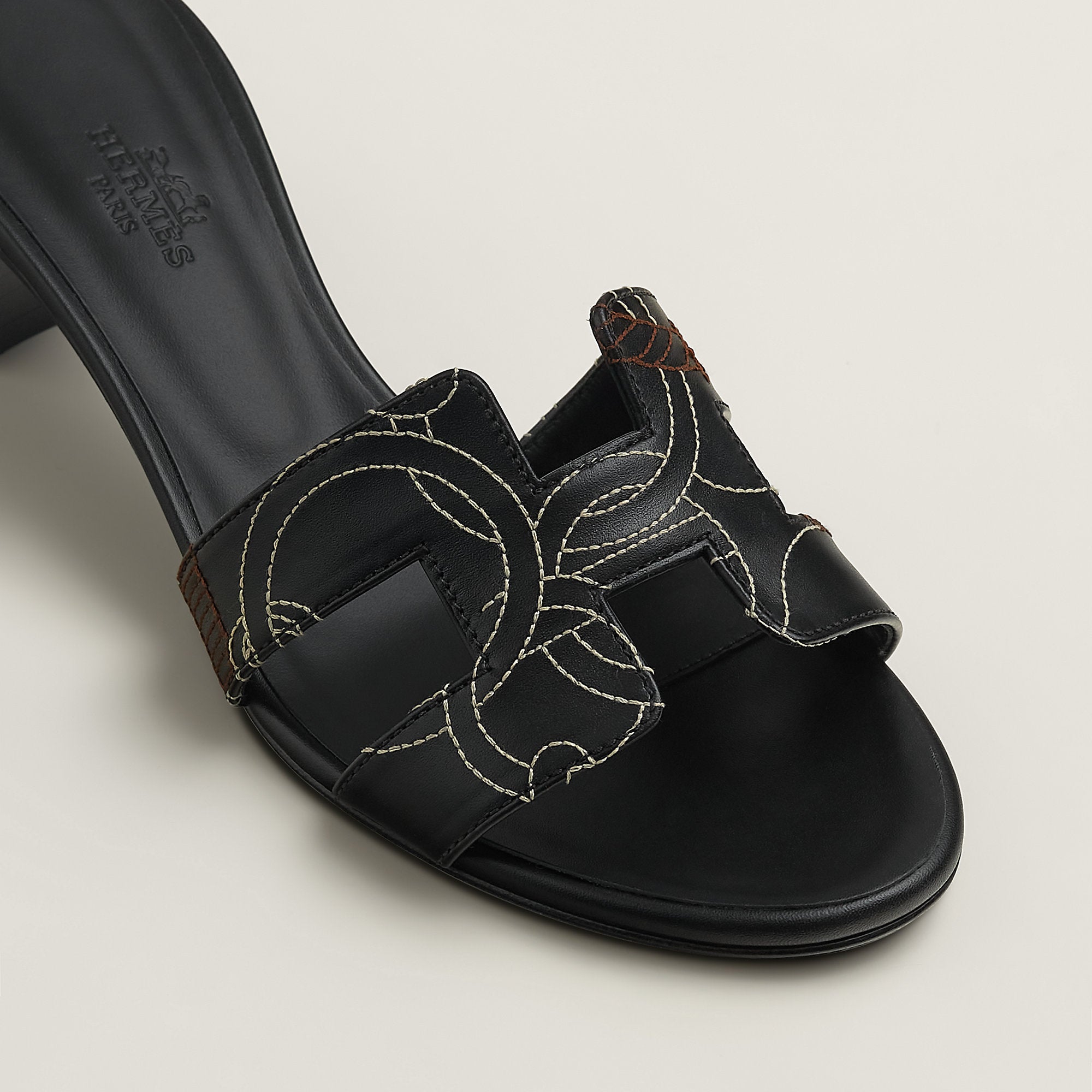 Hermes Oasis Sandal Noir