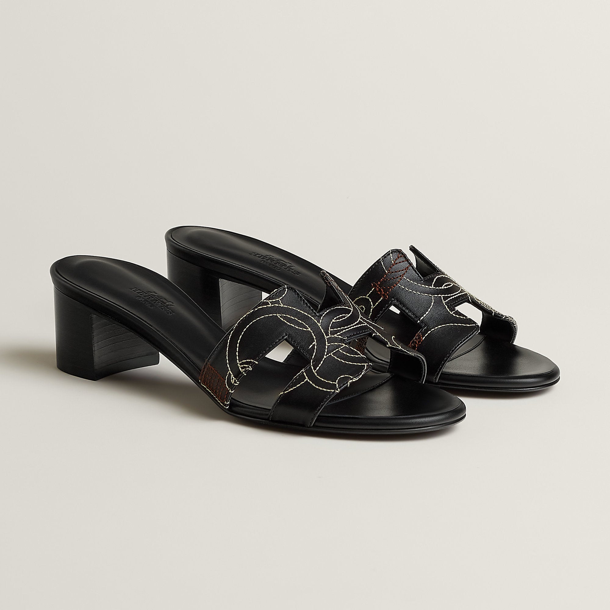 Hermes Oasis Sandal Noir