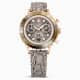 Swarovski Octea Chrono Watch Swiss Made Leather Strap Gray Rose Gold-Tone Finish SW5671153