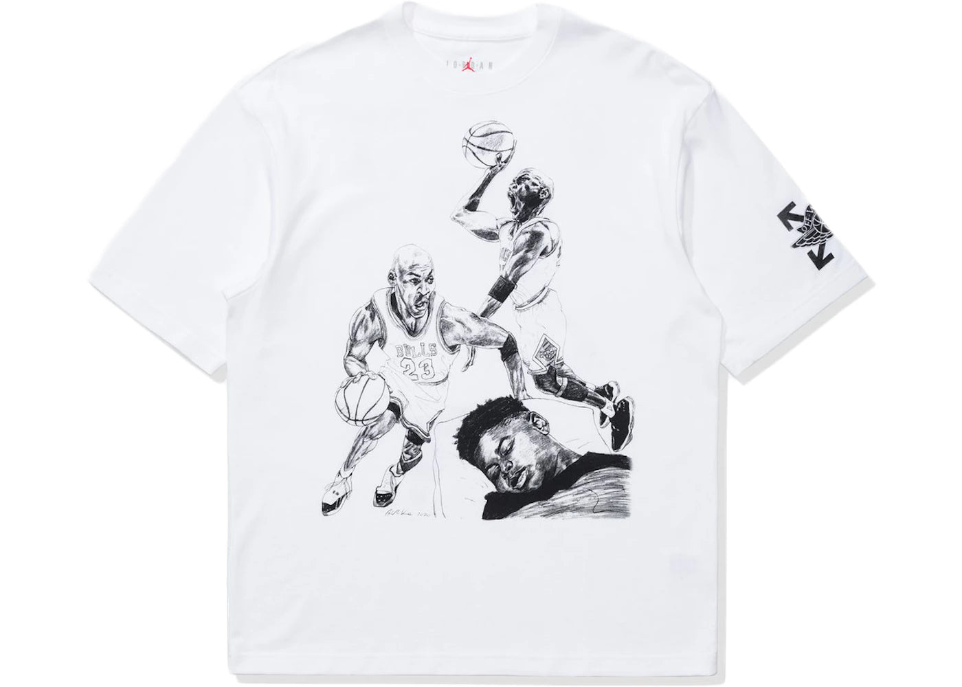 off-white x jordan t-shirt white