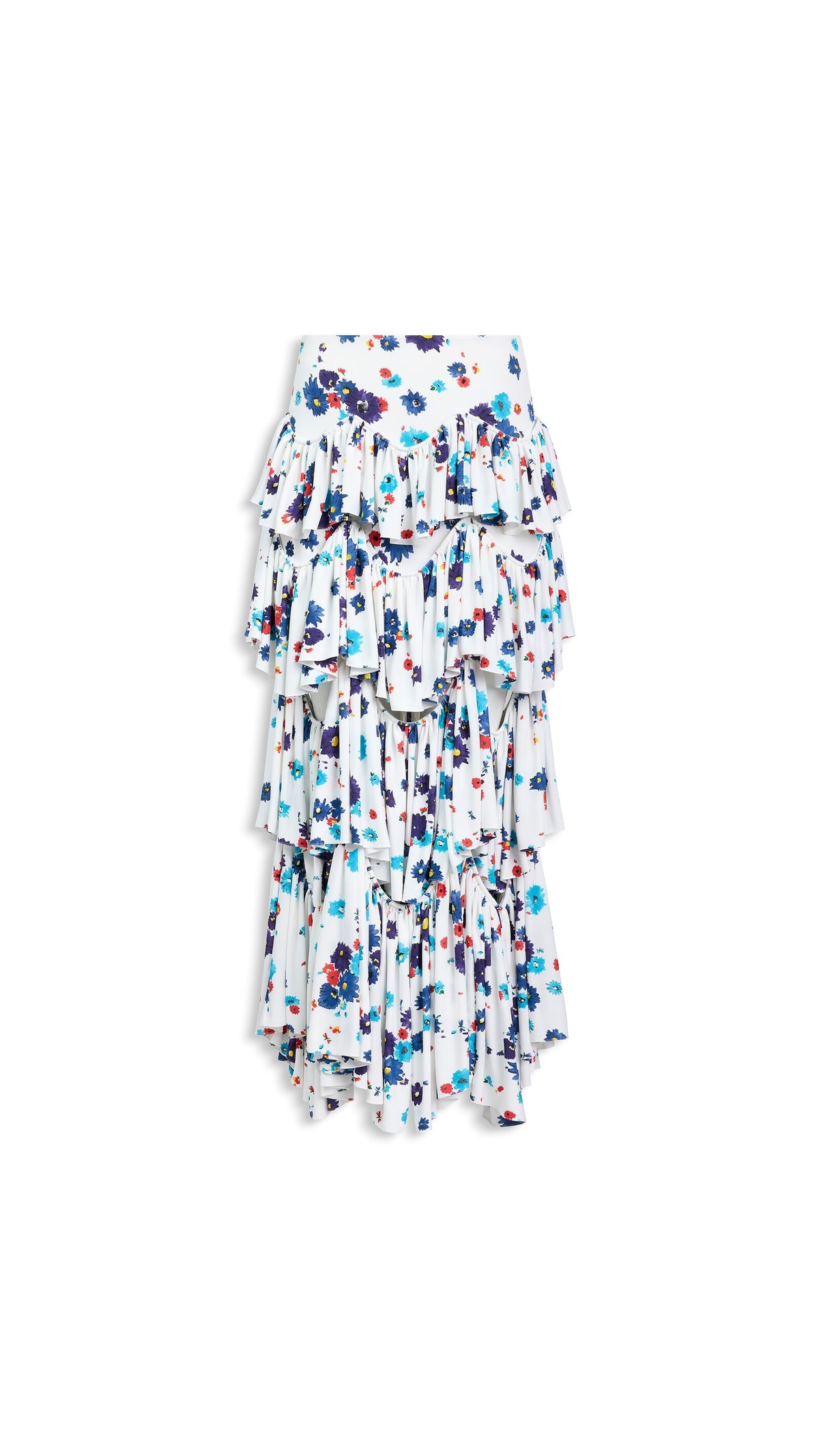 Alaïa Draped Printed Skirt