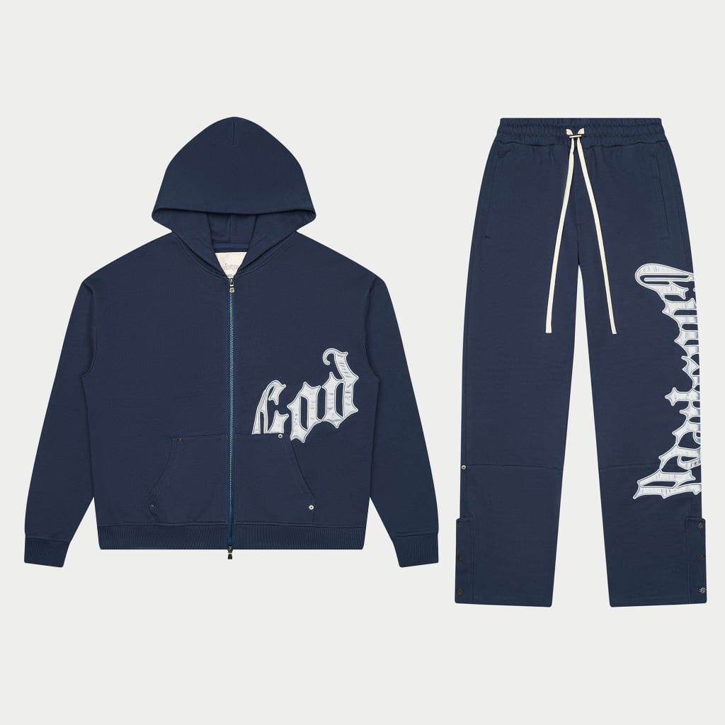 Godspeed Og Logo Sweatsuit V2 (Navy / Silver)