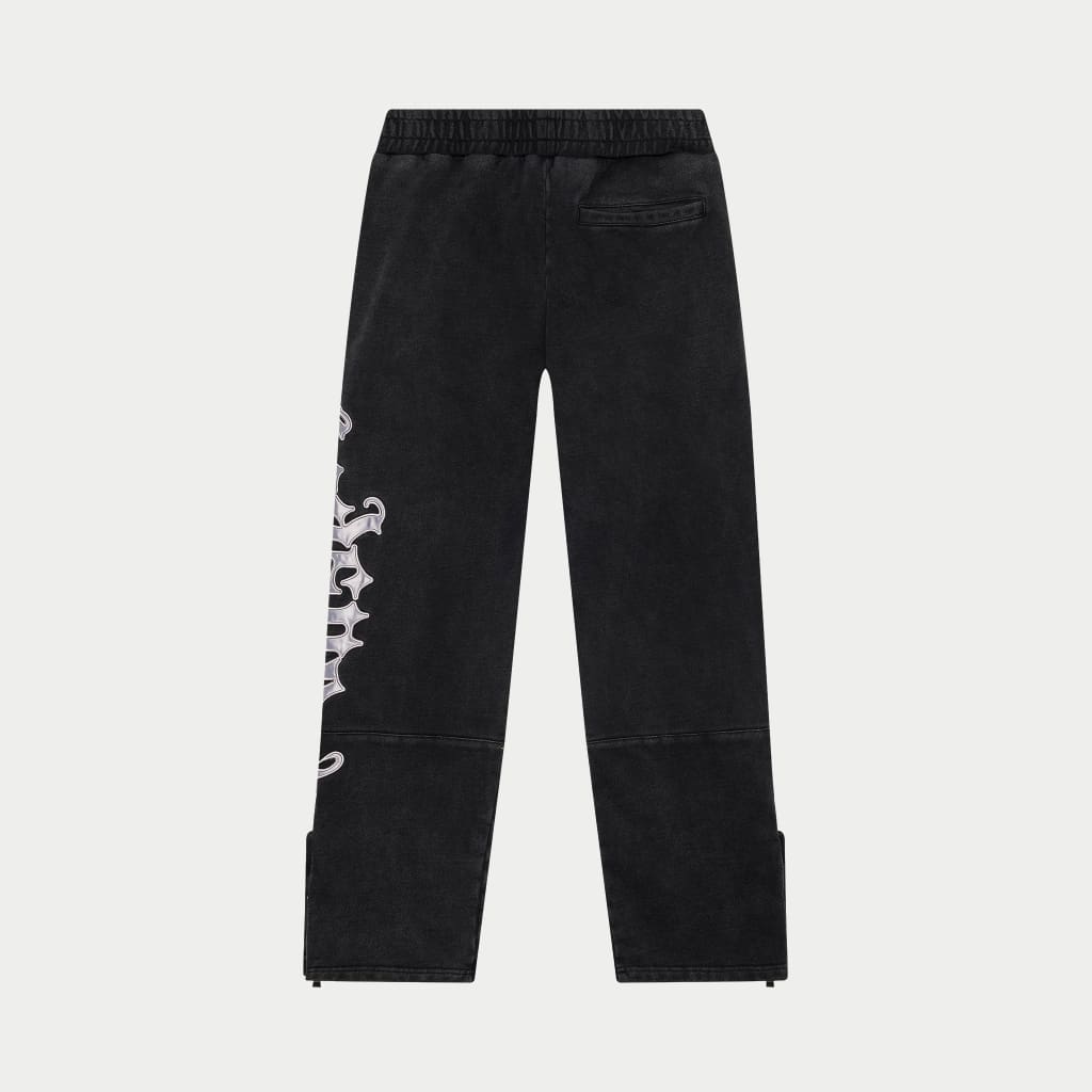 Godspeed Og Logo Sweatsuit V2 (Black Wash / Silver Satin)