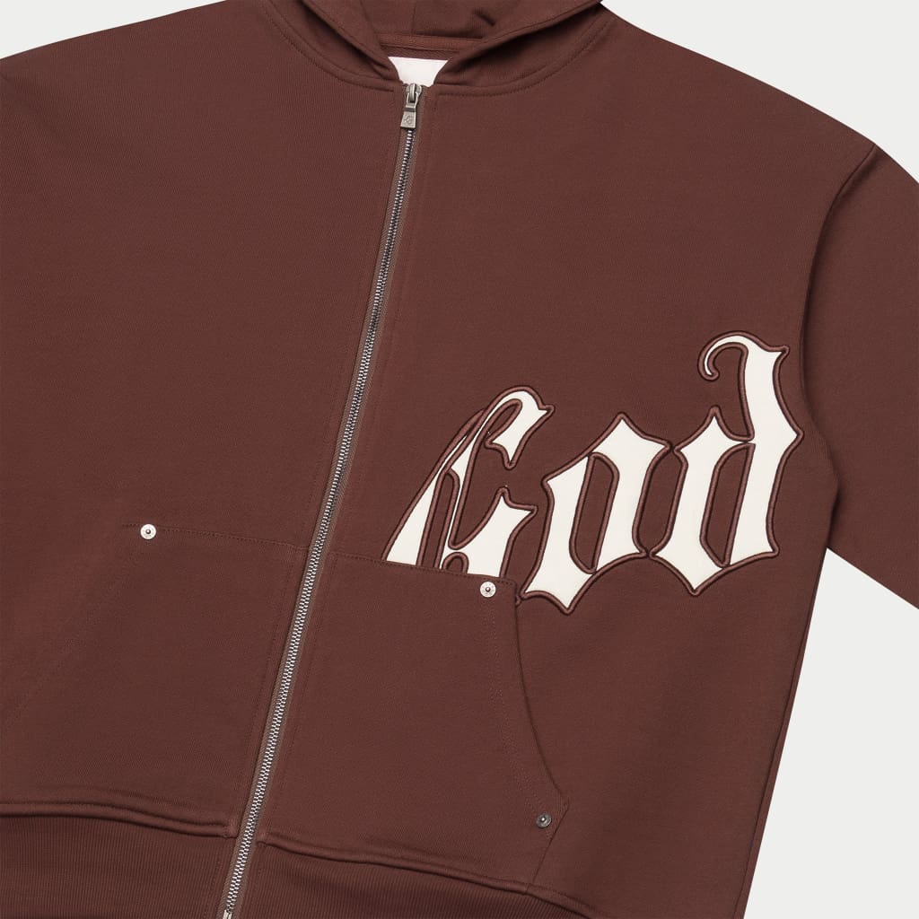 Godspeed Og Logo Sweatsuit V2 (Brown / White)