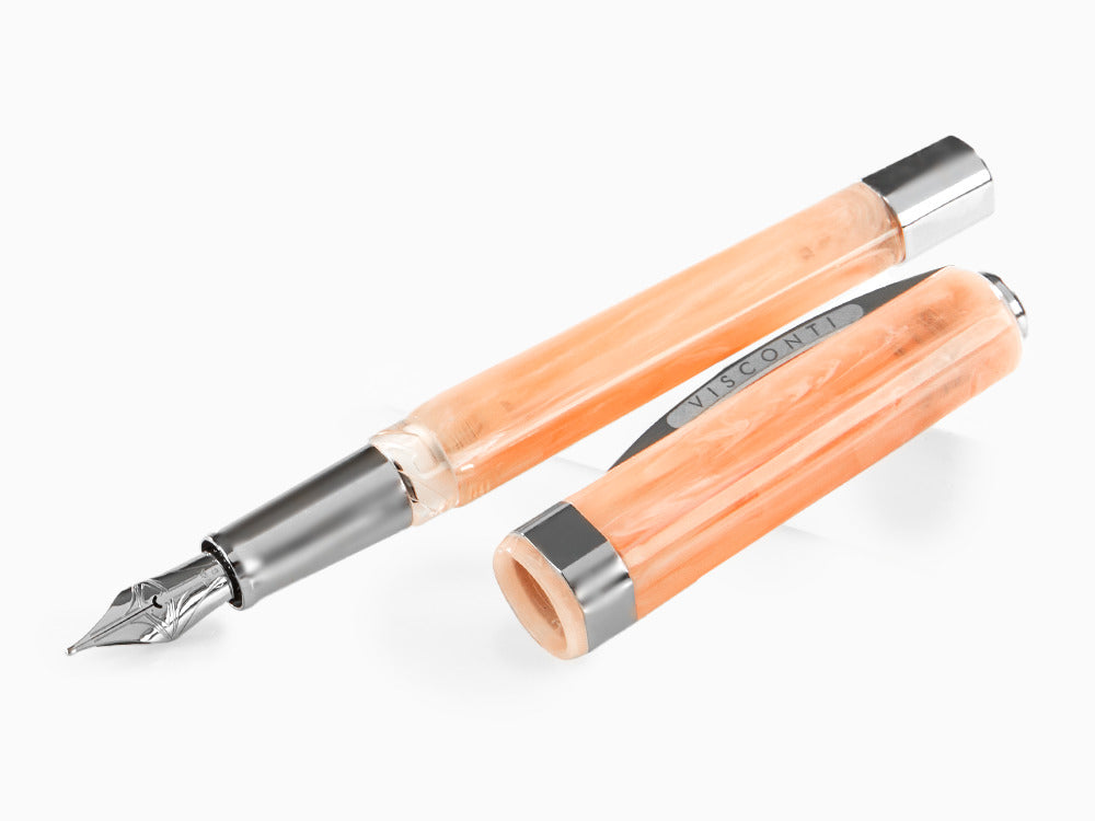 Open Box - Visconti Opera Demo Carousel Cotton Candy Pink Fountain Pen Fine Nib Kp32-05-Fpaf