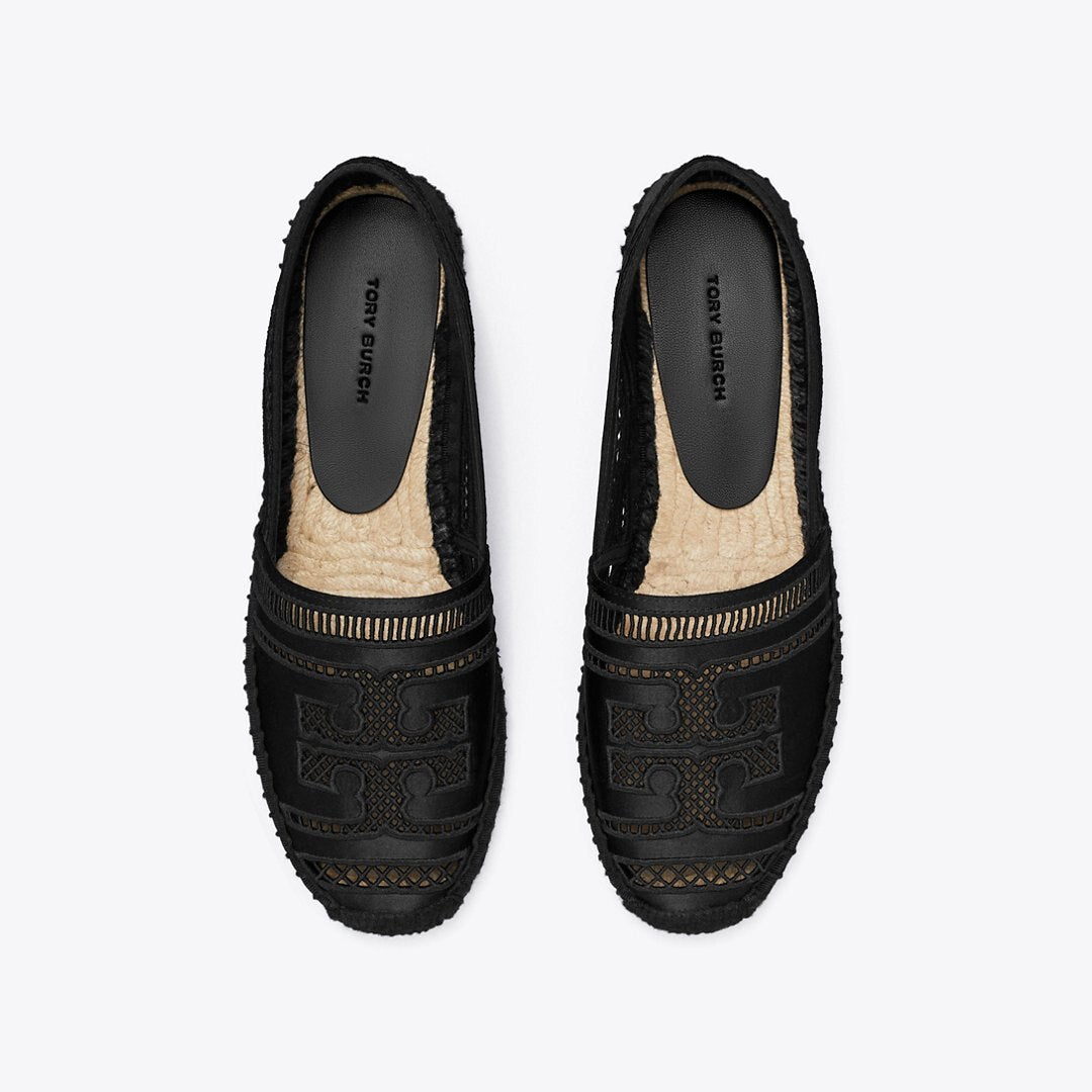 Tory Burch Open Weave Espadrille PERFECT BLACK