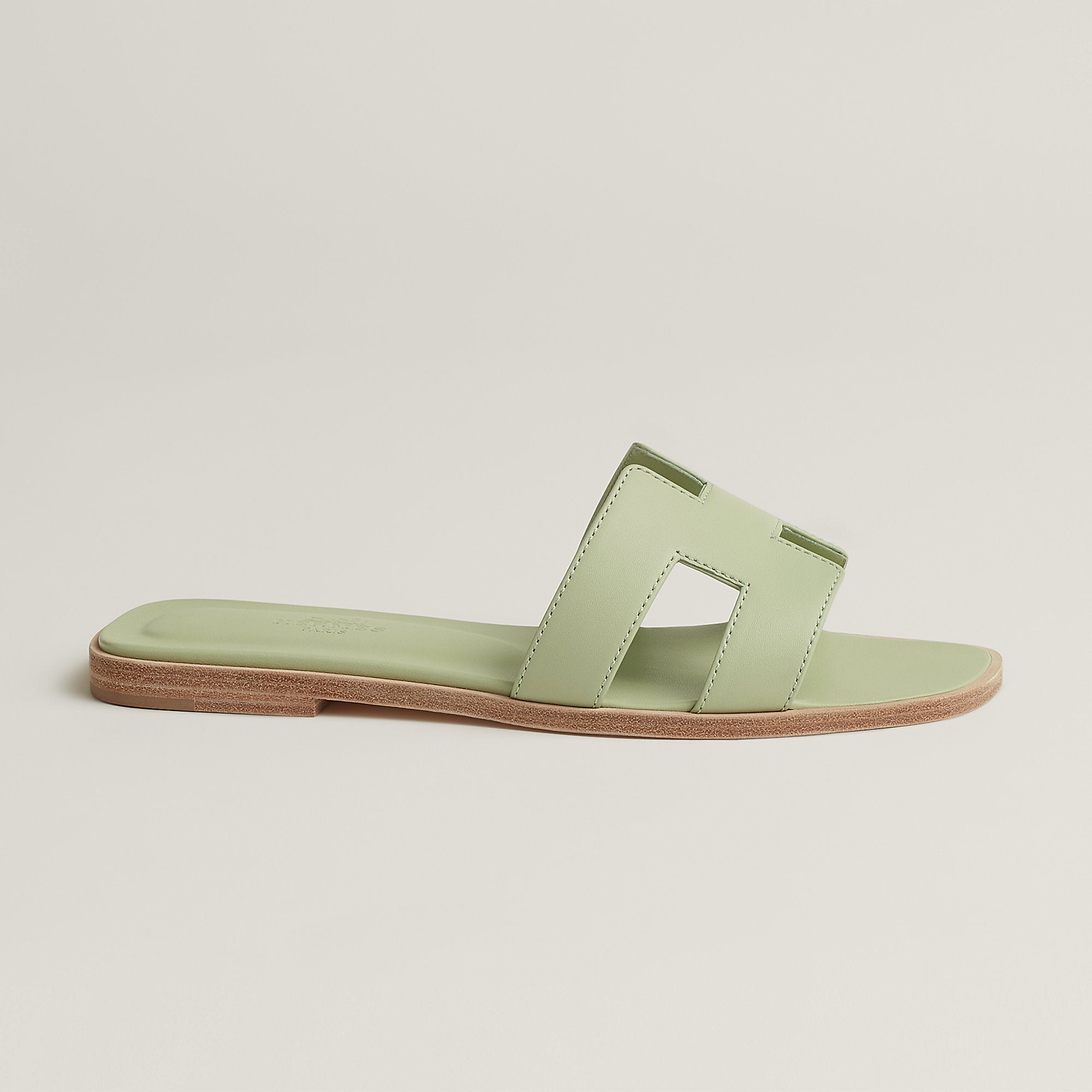 Hermes Oran Sandal Vert De Mer