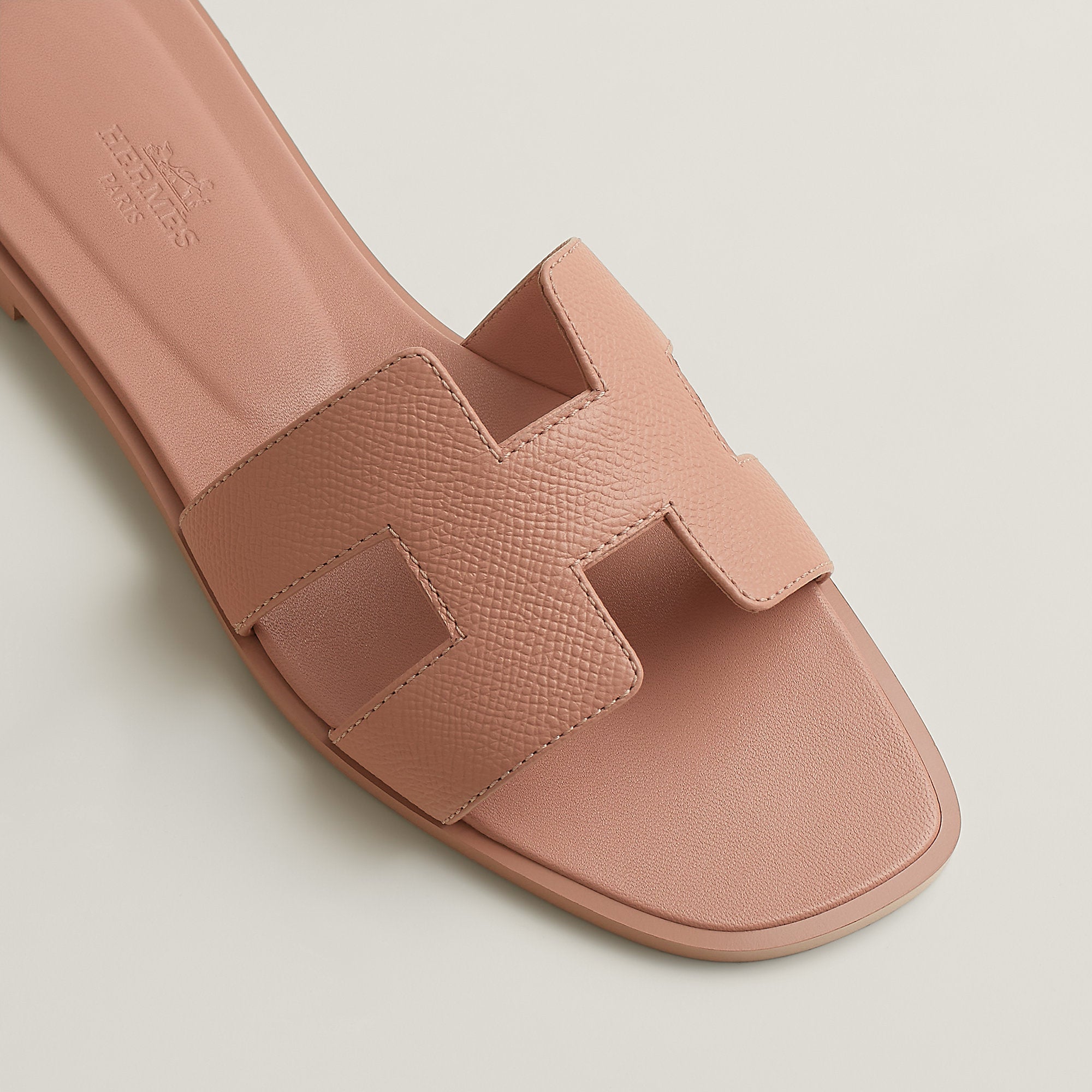 Hermes Oran Sandal Beige Perlino