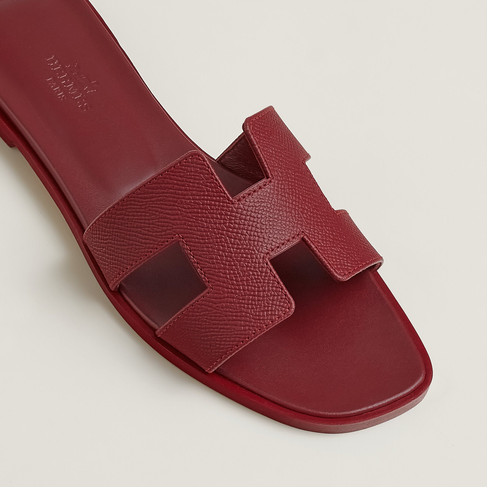 Hermes Oran Sandal Rouge H