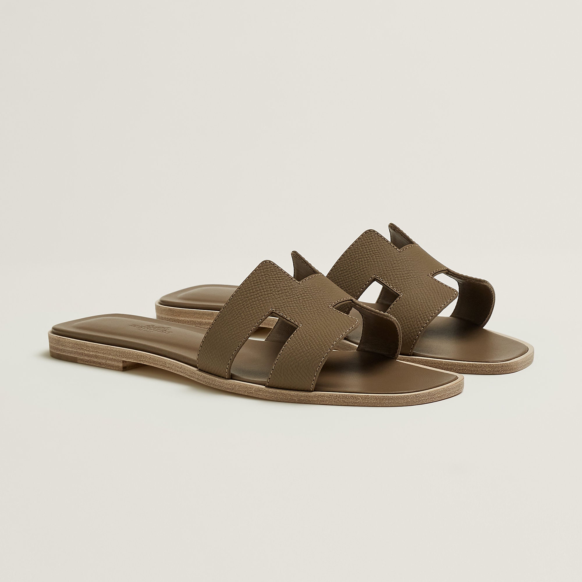 Hermes Oran Sandal Toupe