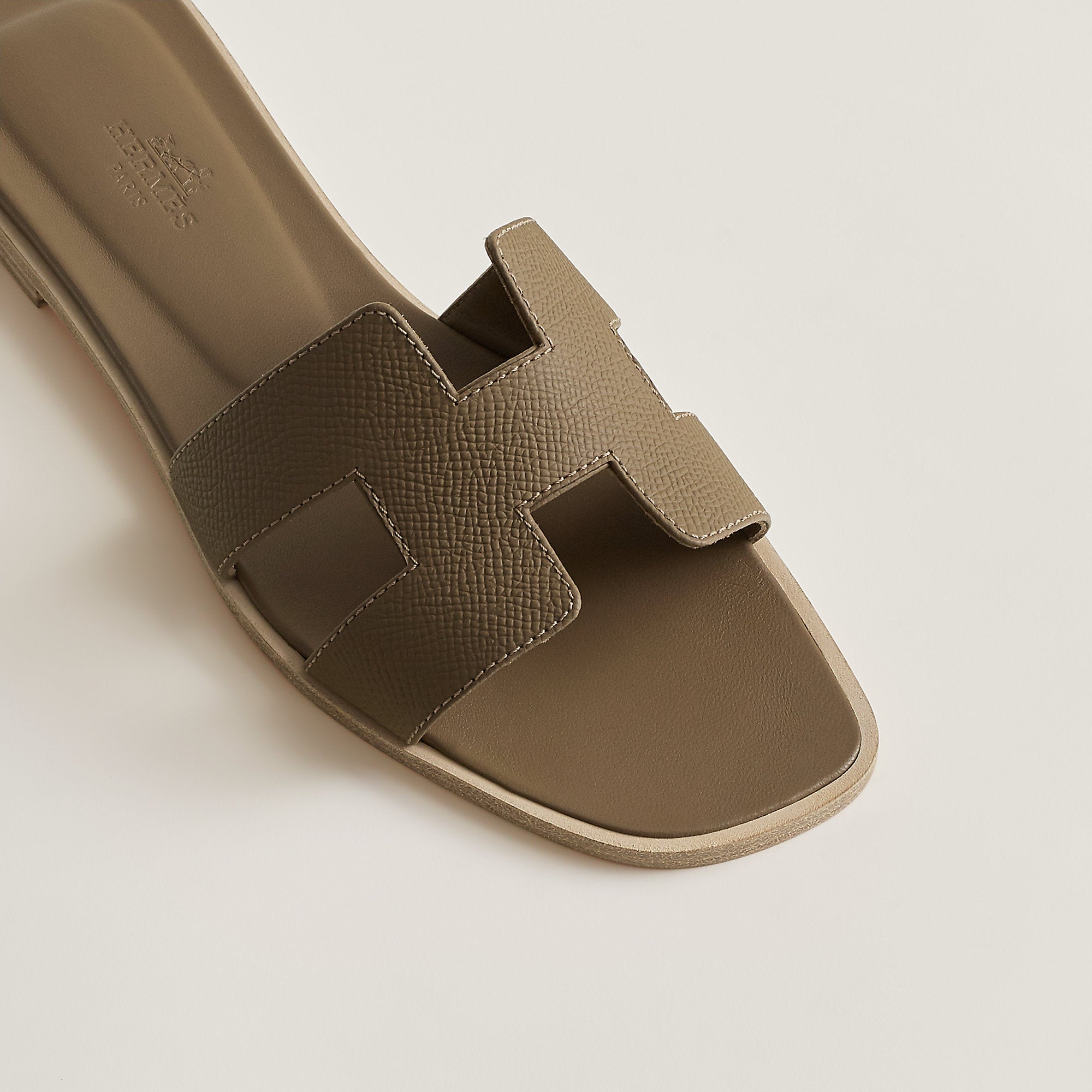 Hermes Oran Sandal Toupe