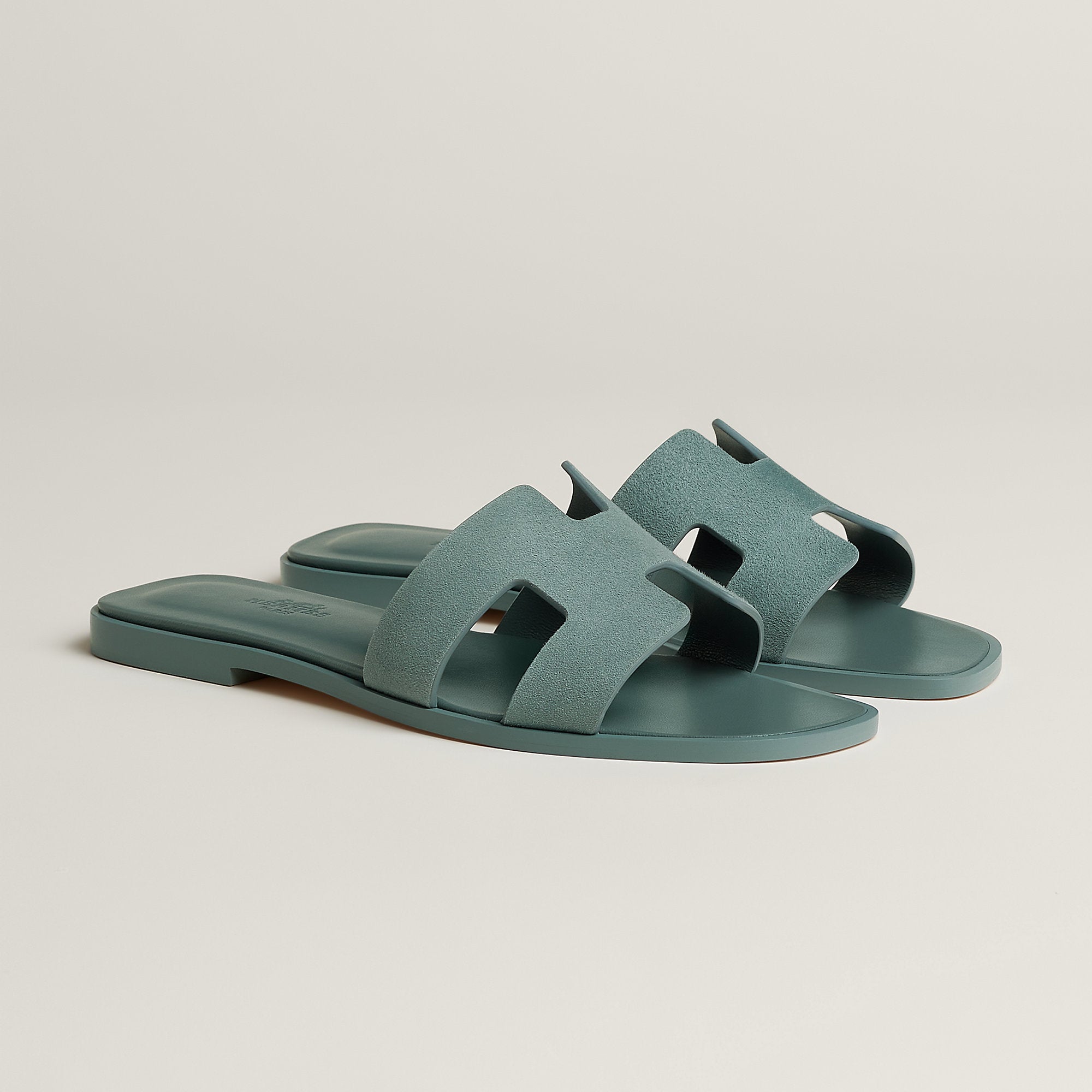 Hermes Oran Sandal Bleu Tonnerre