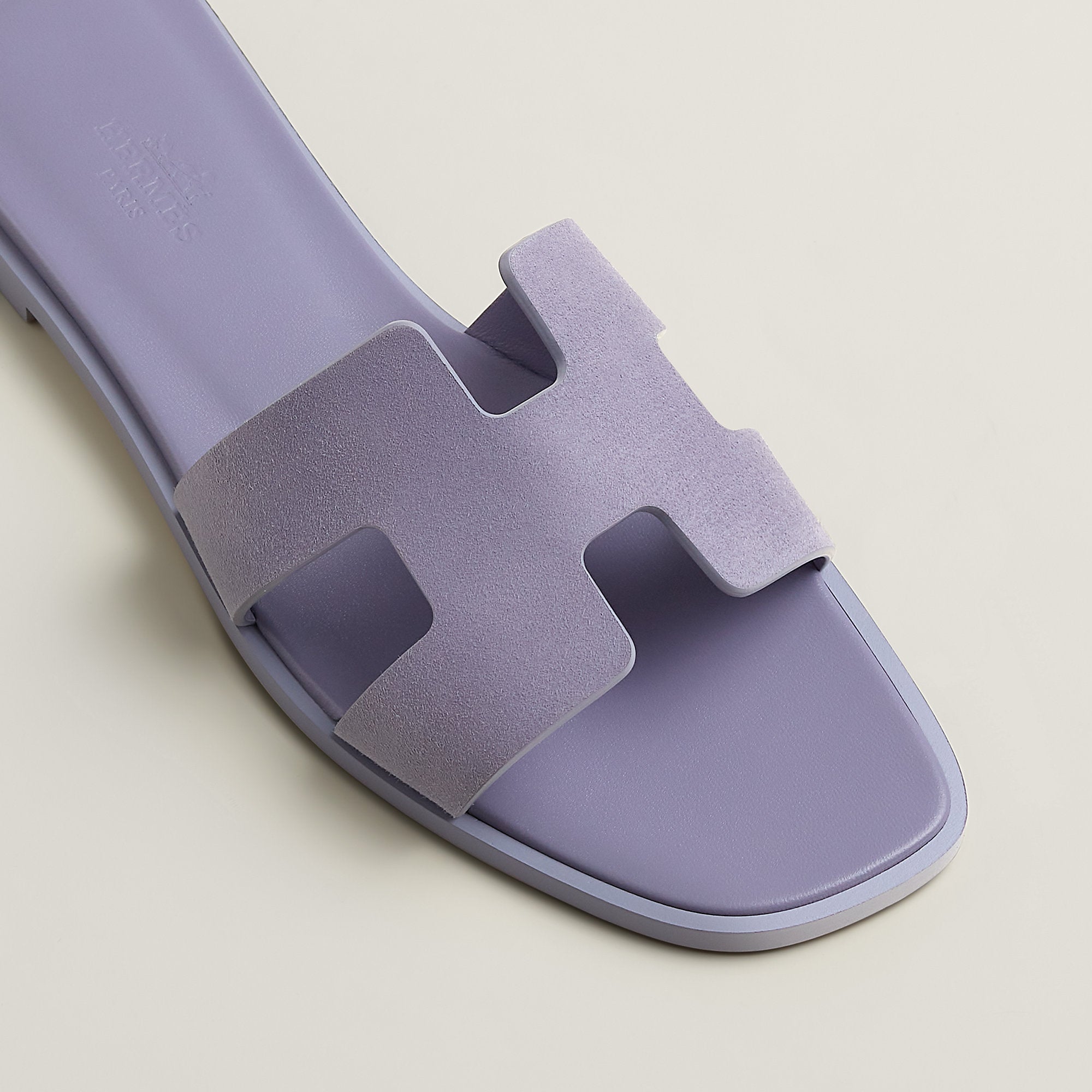 Hermes Oran Sandal Violet Glycine