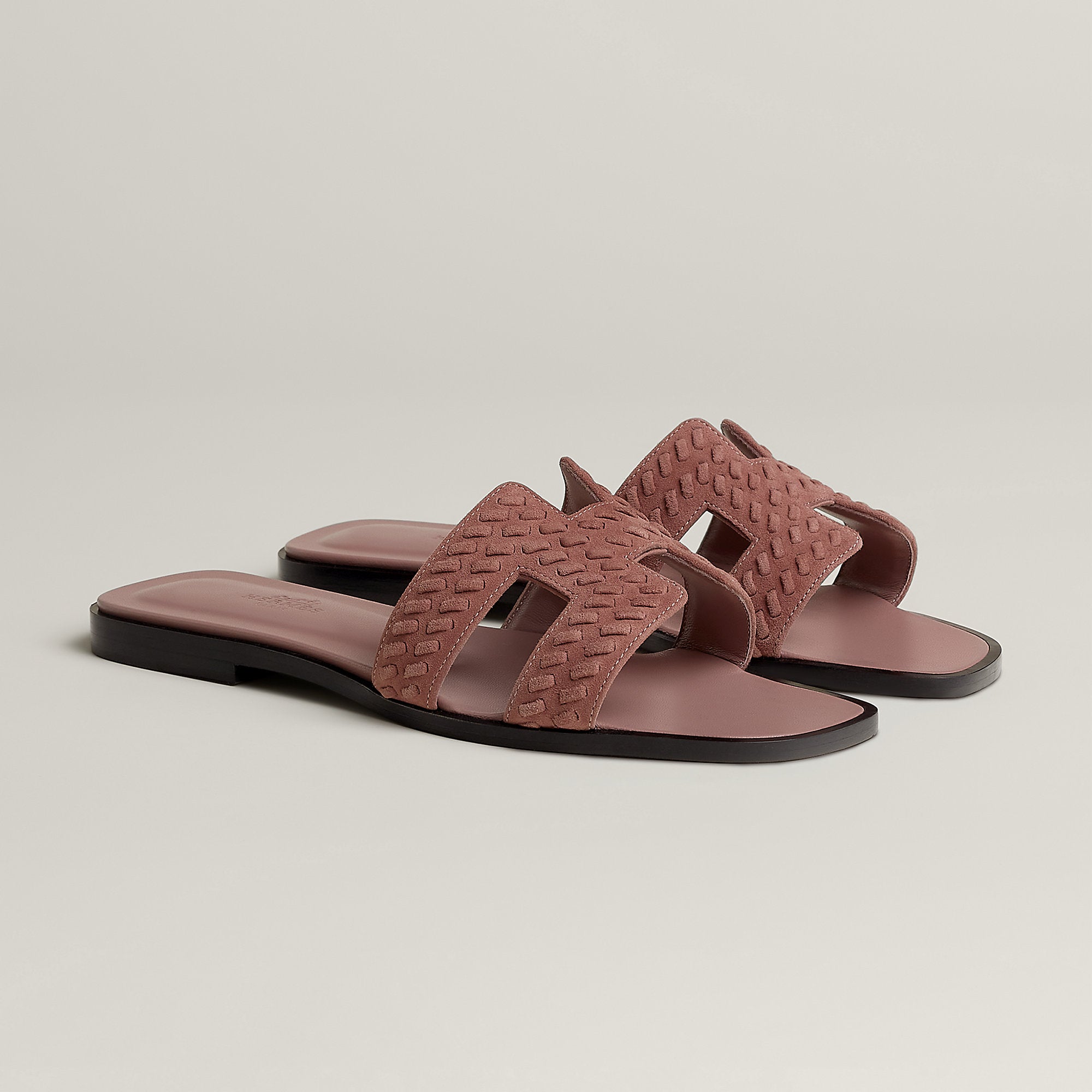 Hermes Oran Sandal Rose Antique