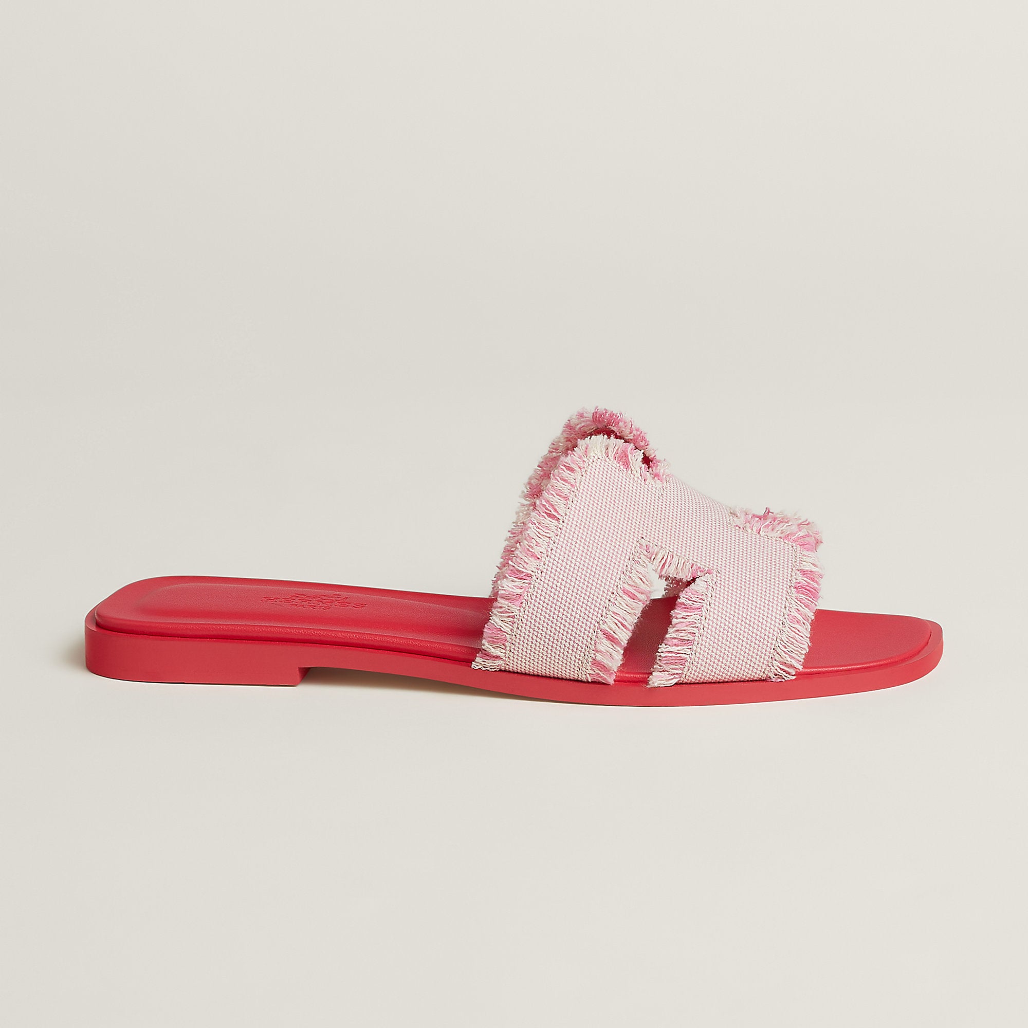 Hermes Oran Sandal Rose Grenade