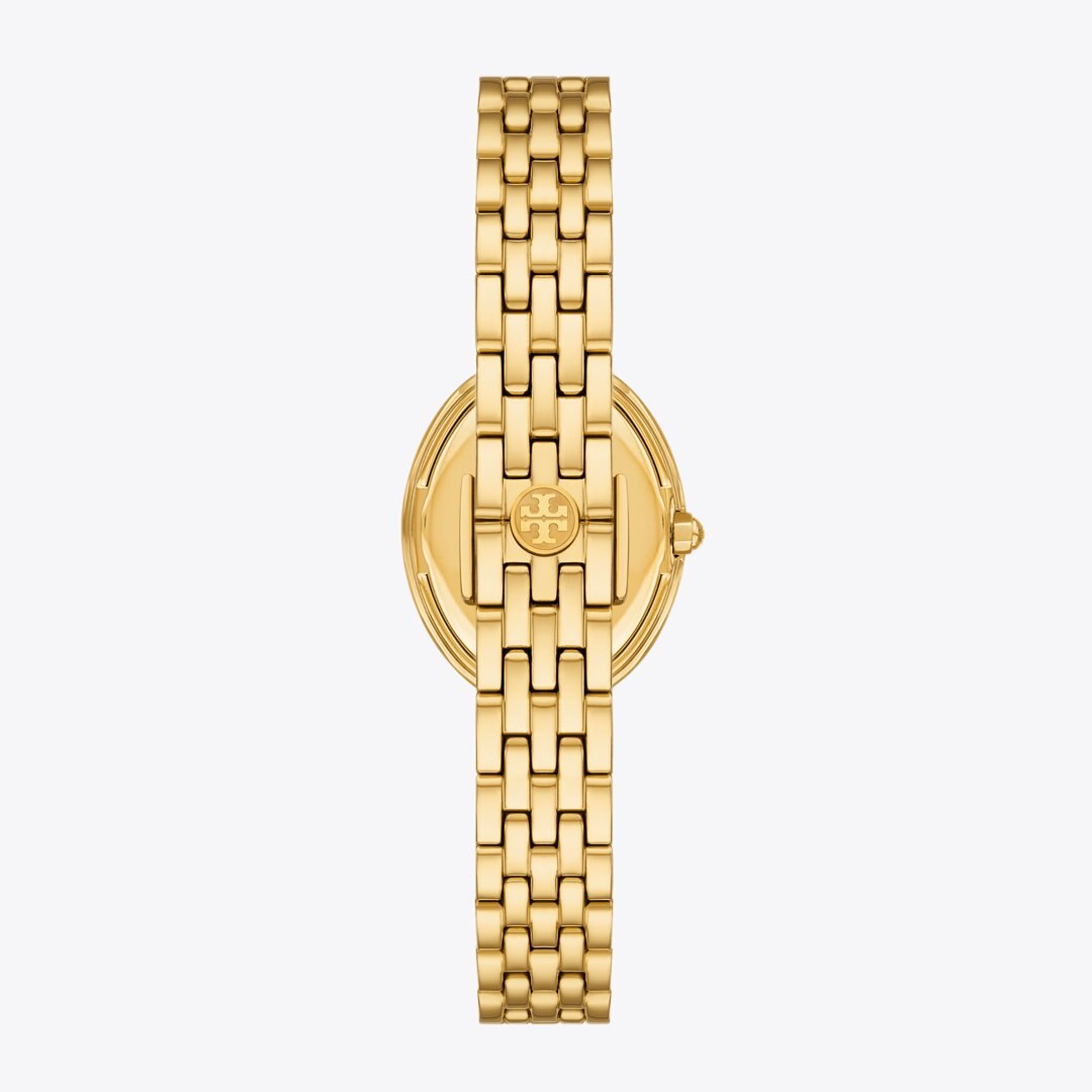 Tory Burch Oval Watch MALACHITE/GOLD
