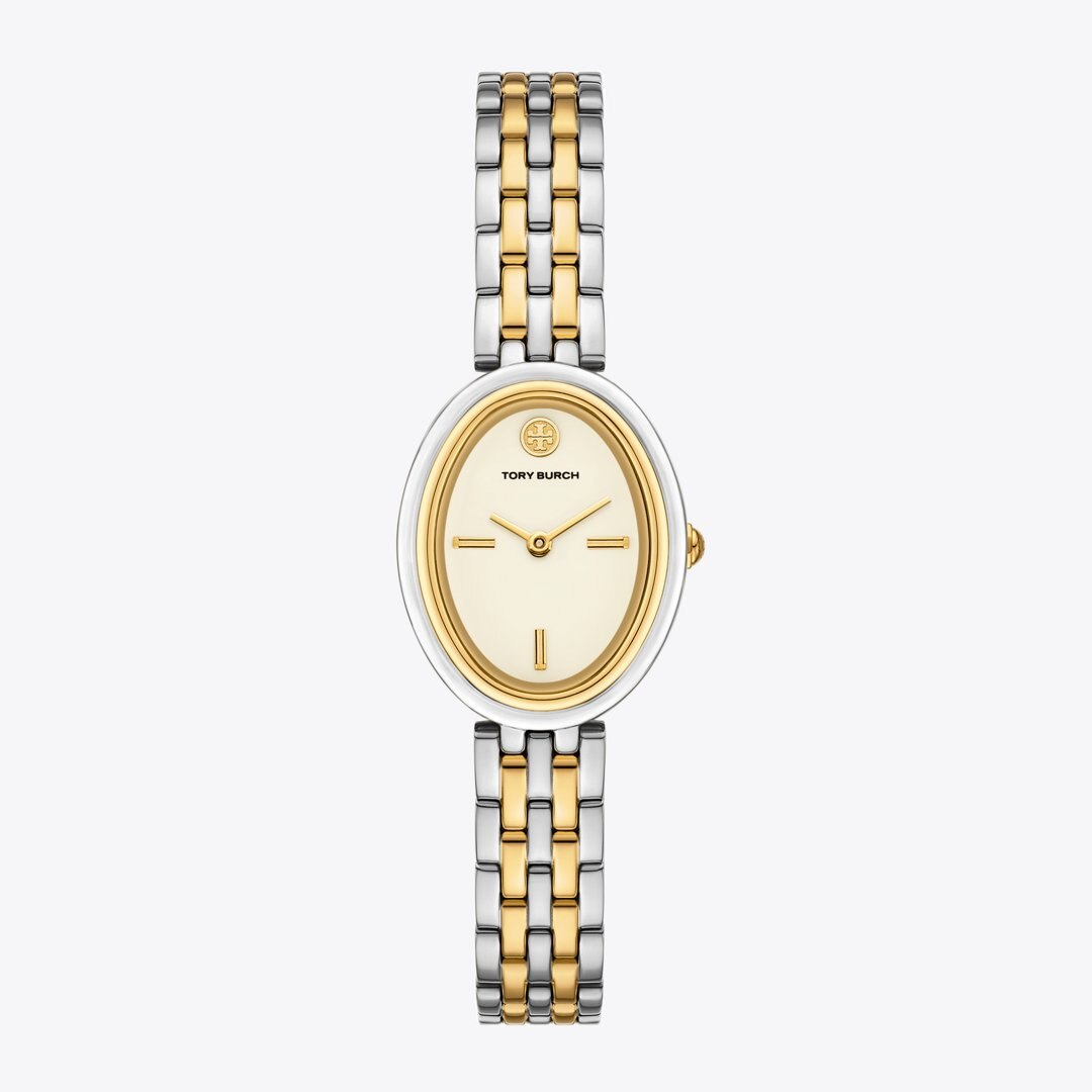 Tory Burch Oval Watch TWO-TONE