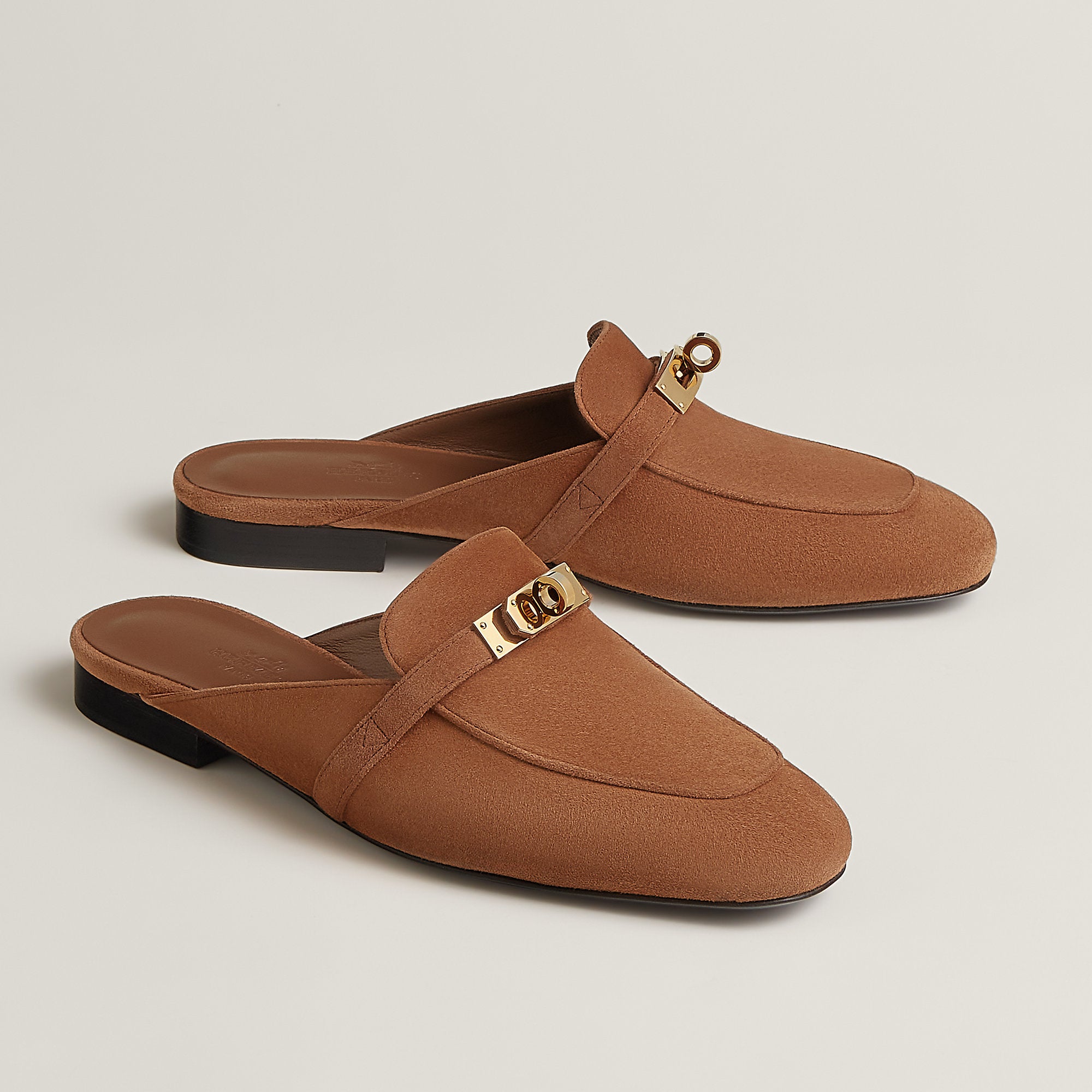 Hermes Oz Mule Brun Amourette