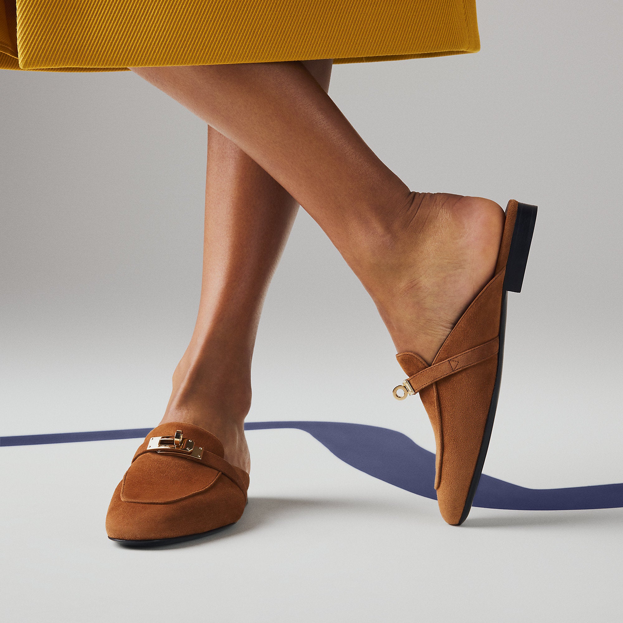 Hermes Oz Mule Brun Amourette