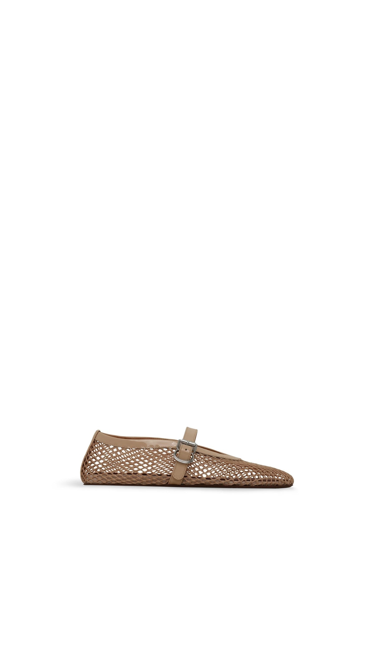 Alaïa Ballet Flats In Fishnet