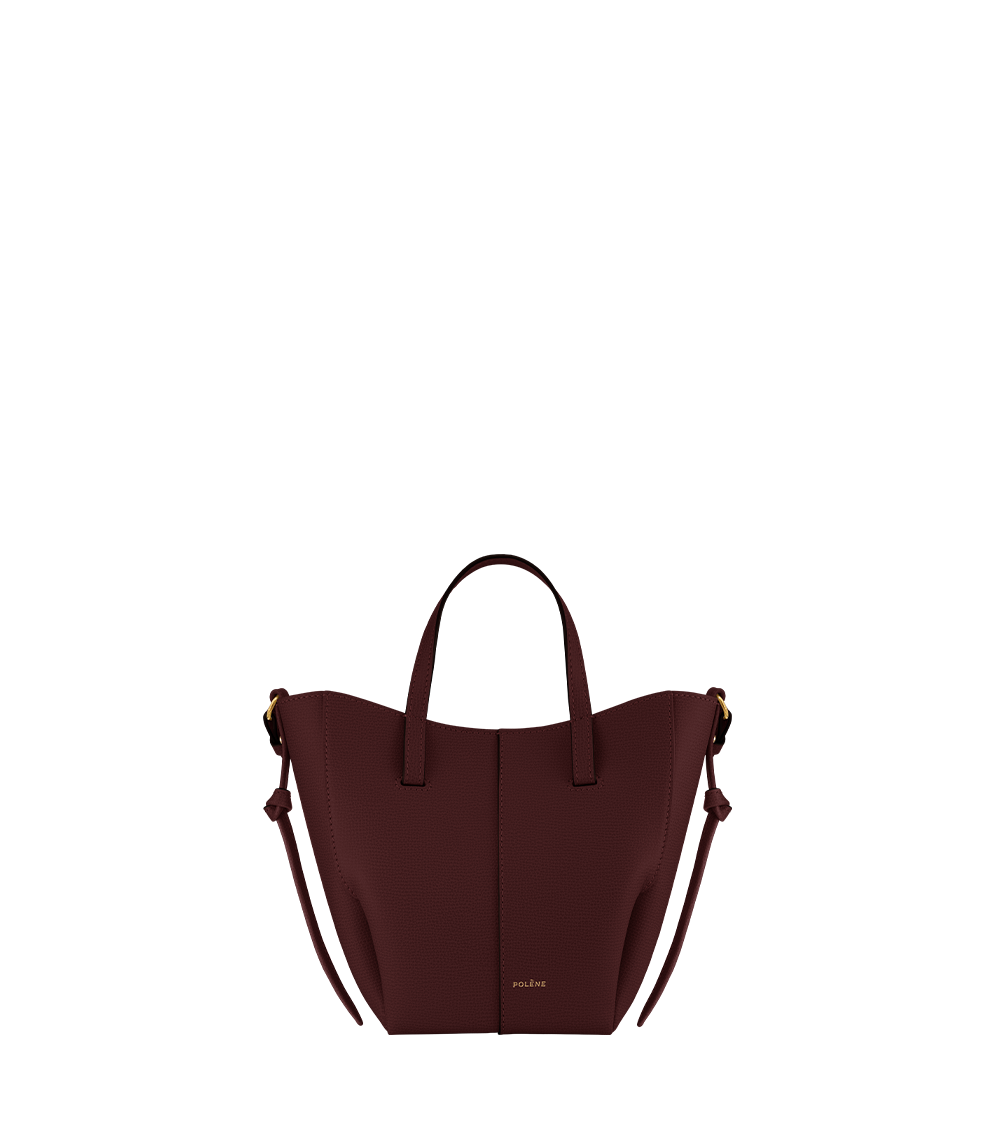 Polene Cyme Tote Nano Textured Black Cherry