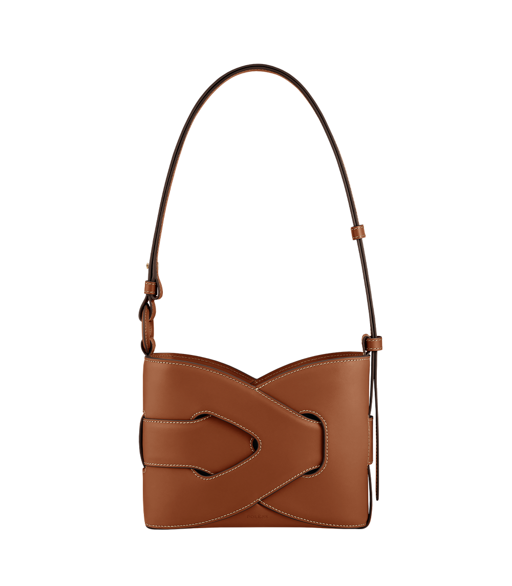 Polene Nodde Smooth Cognac, hardware detail