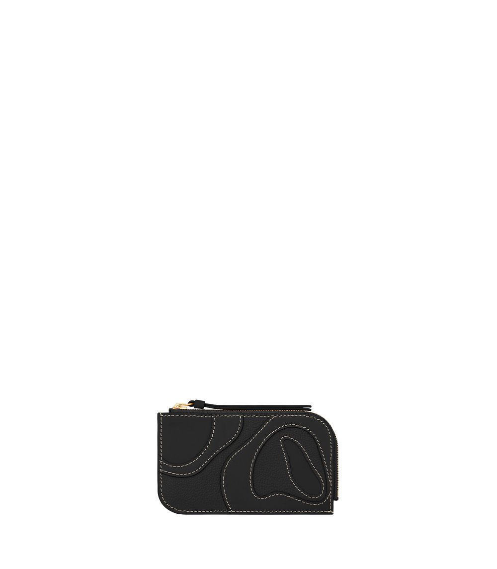 Polene Atla Card Holder Duo Black