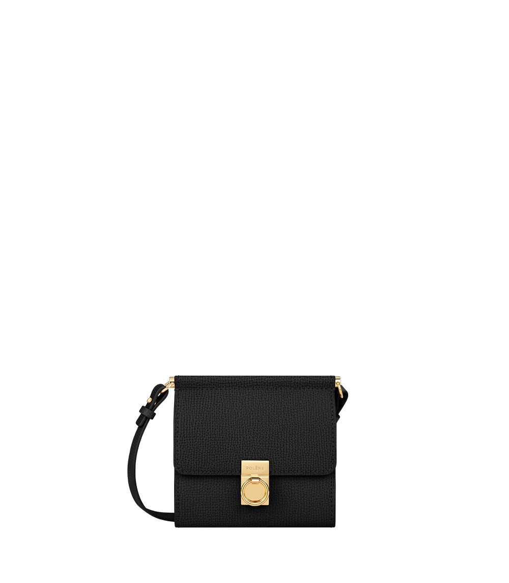 Polene Numero Sept Crossbody Wallet Textured Black – Kicks Machine