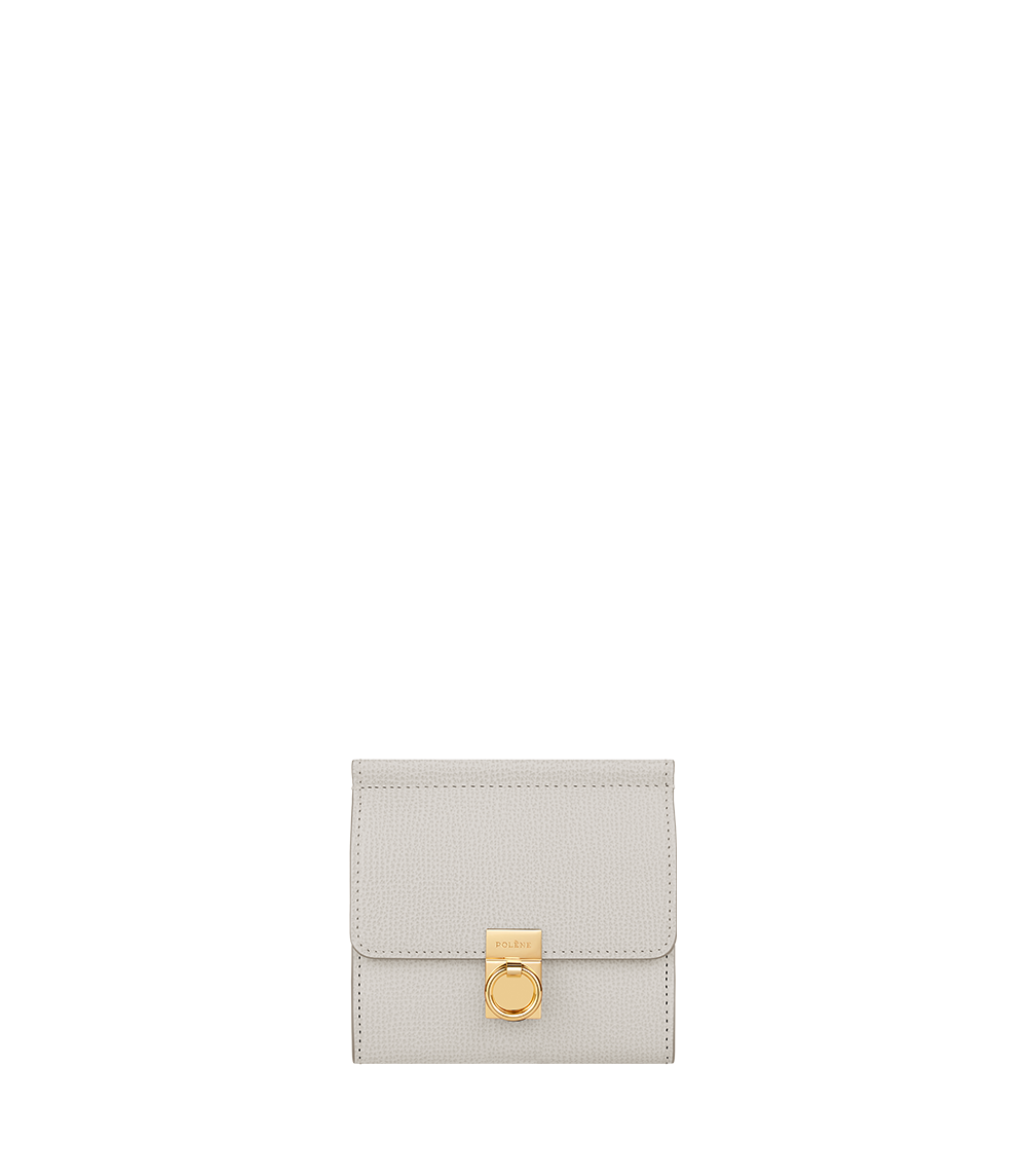 Polene Numero Sept Wallet Textured Chalk