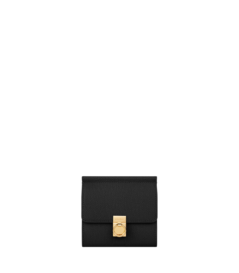 Polene Numero Sept Wallet Textured Black